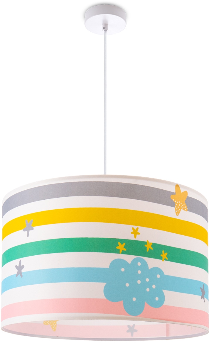 Paco Home Deckenlampe Pendelleuchte E27 »Tweet OTTO 462«, Babyzimmer Streifen bei flammig-flammig, online bestellen Kinderzimmer 1 Regenbogen Lampe