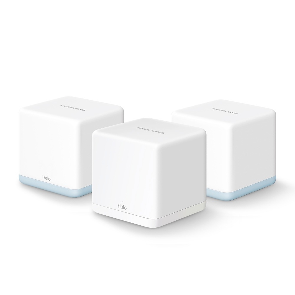 TP-Link WLAN-Router »Mercusys Halo H1200G AC1200 Whole Home Mesh-System Wi-Fi 3er Pack«, (Set, 3x H1200G)