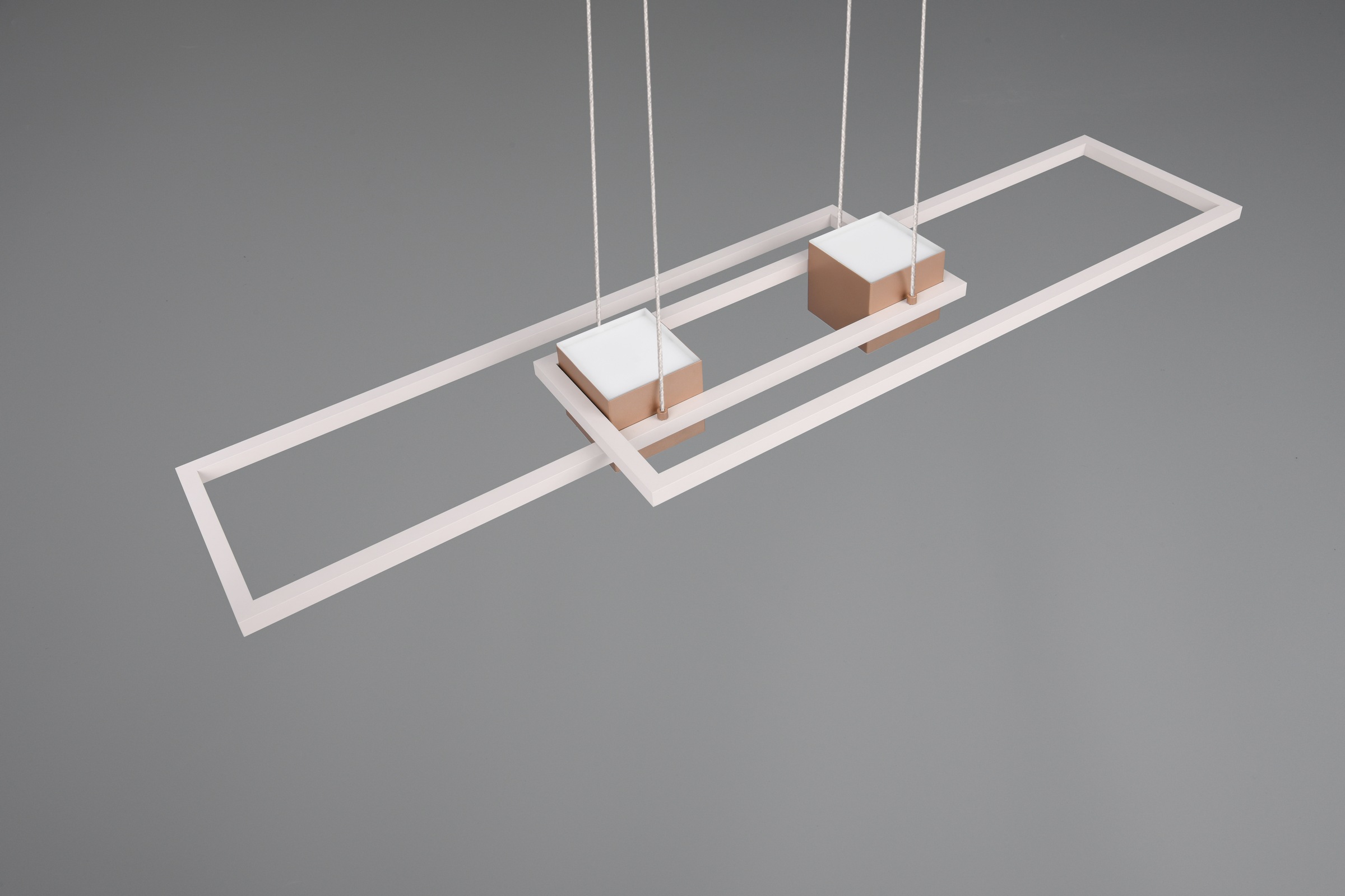 TRIO Leuchten LED Pendelleuchte »ALBANY, LED Hängelampe Wohnzimmer mit Fernbedienung, dimmbar, CCT« LED-Board 1 Stk. warmweiß - kaltweiß Lichtfarbe einstellbar, Memoryfunktion, Nachtlicht, up-and-down Licht