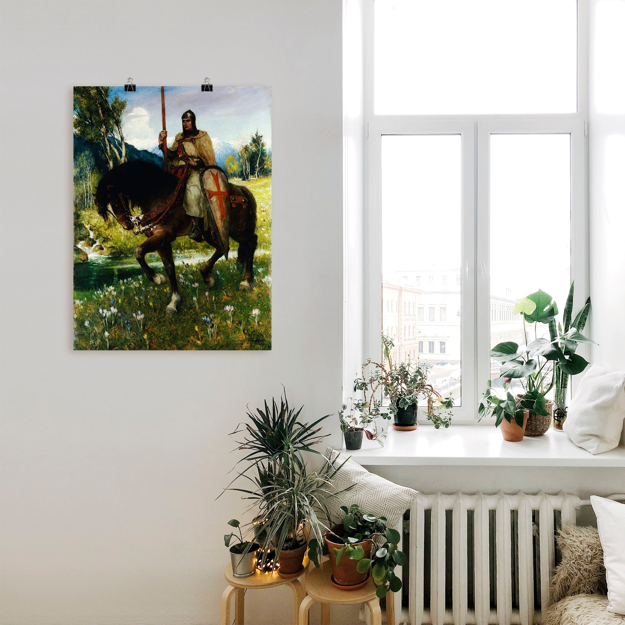 Artland Wandbild »Parsifal, Suche nach dem Heiligen Gral«, Berufe, (1 St.), als Leinwandbild, Wandaufkleber oder Poster in versch. Größen