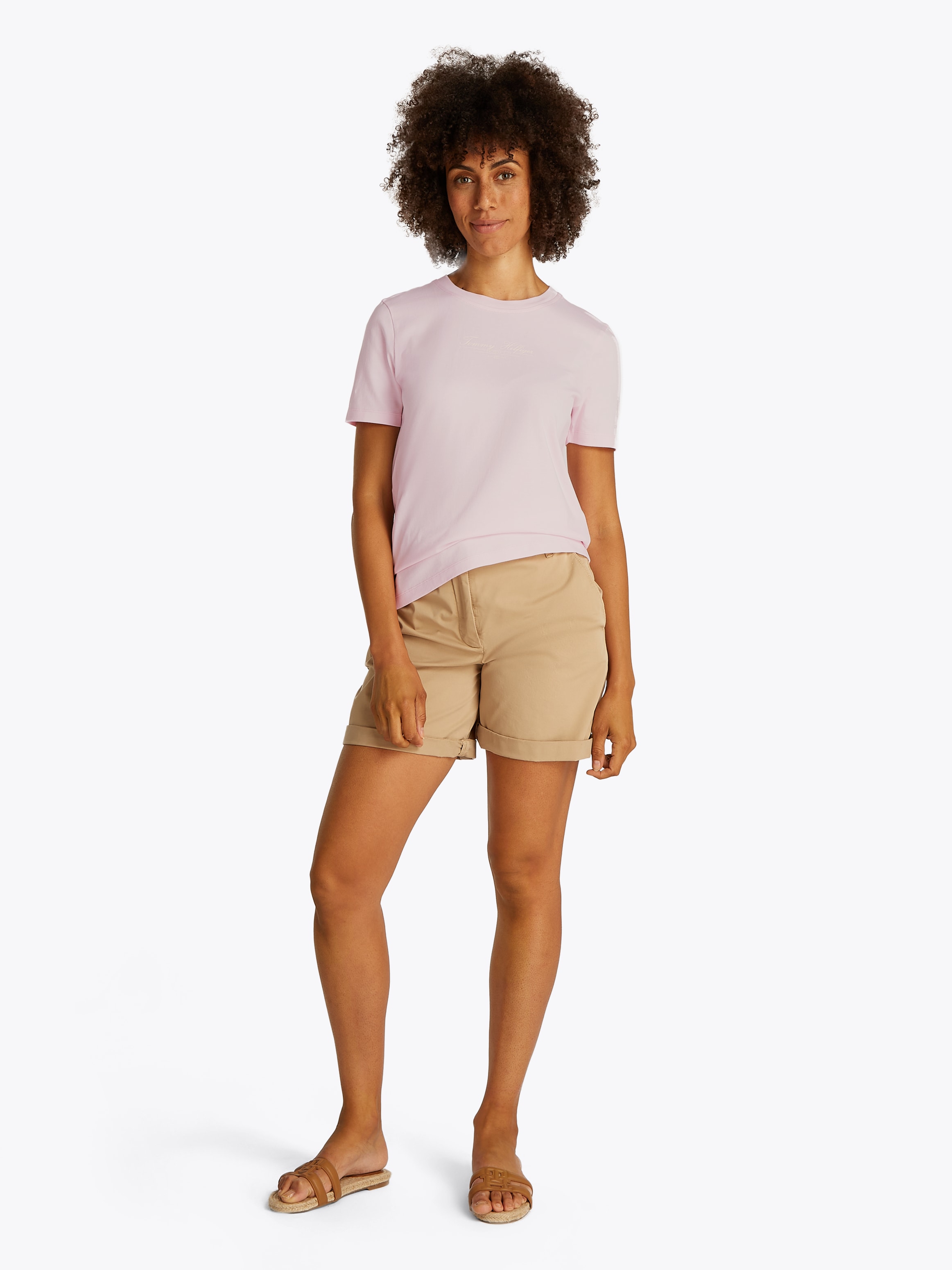 Tommy Hilfiger T-Shirt »REG SCRIPT C-NK TEE SS«, mit Logo-Schriftzug