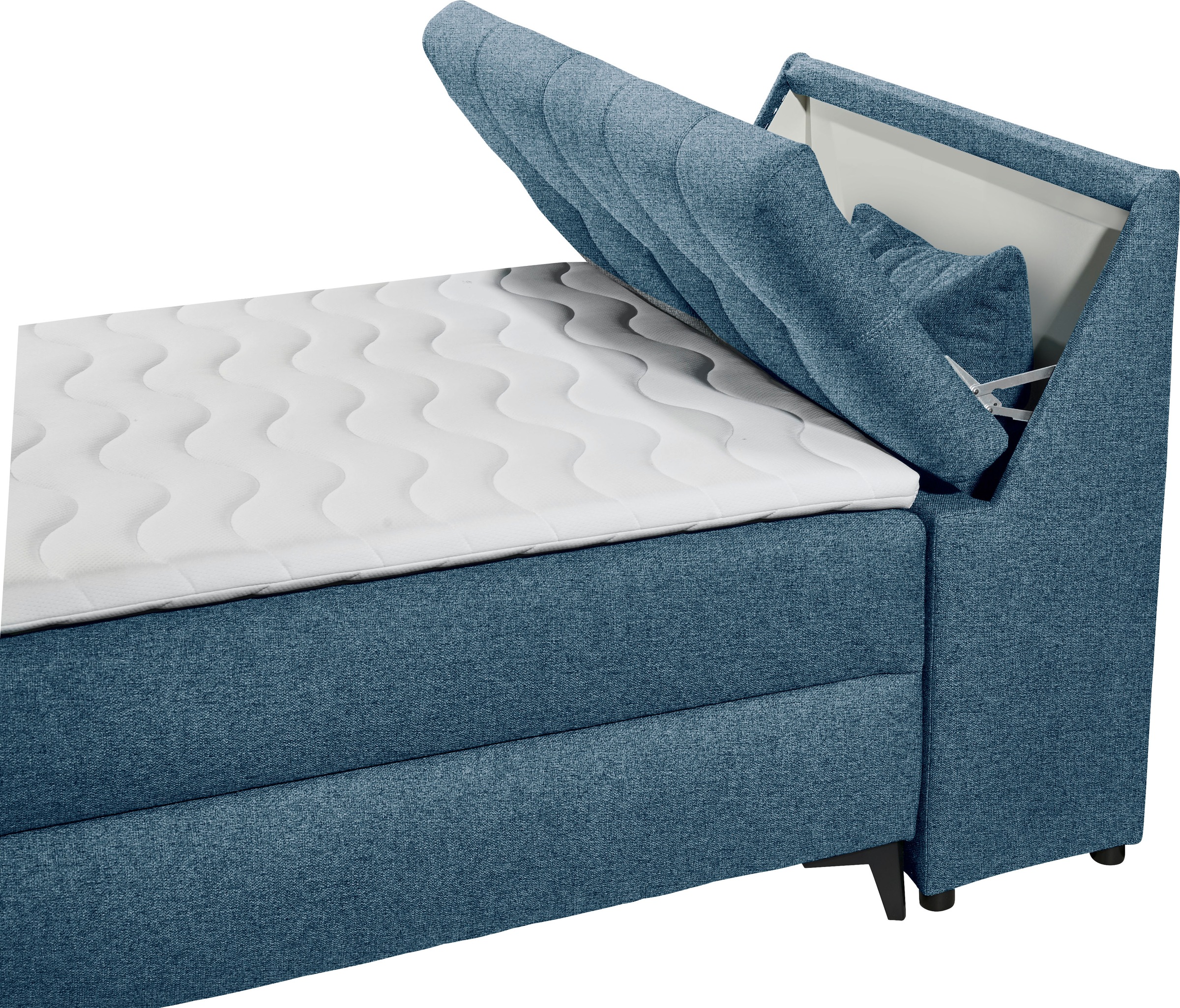 ED EXCITING DESIGN Boxbett »Atlantis« mit Bettkasten und Stauraum im Kopfteil