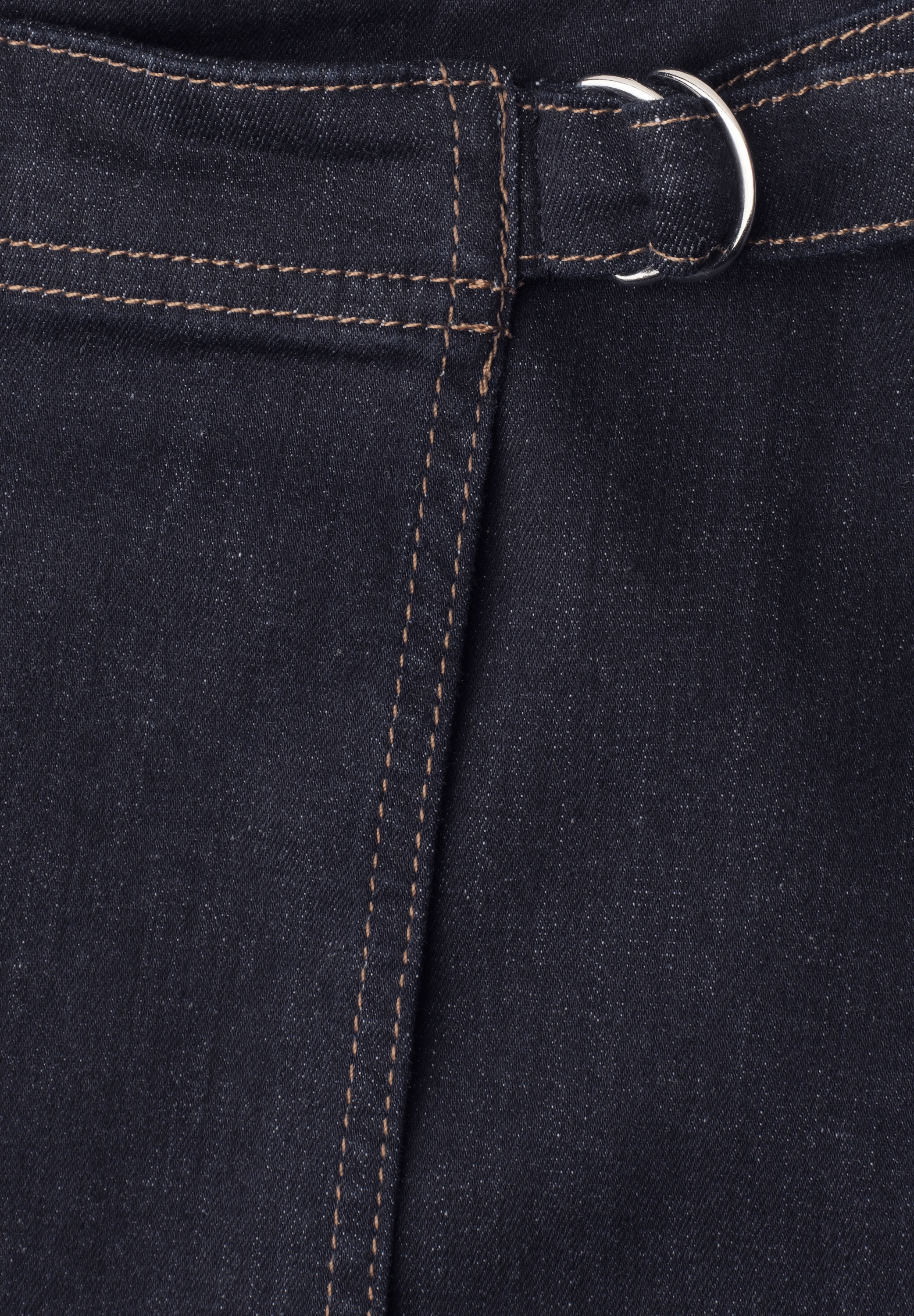 STREET ONE Jeansrock Sommer Denim Rock in Wickeloptik
