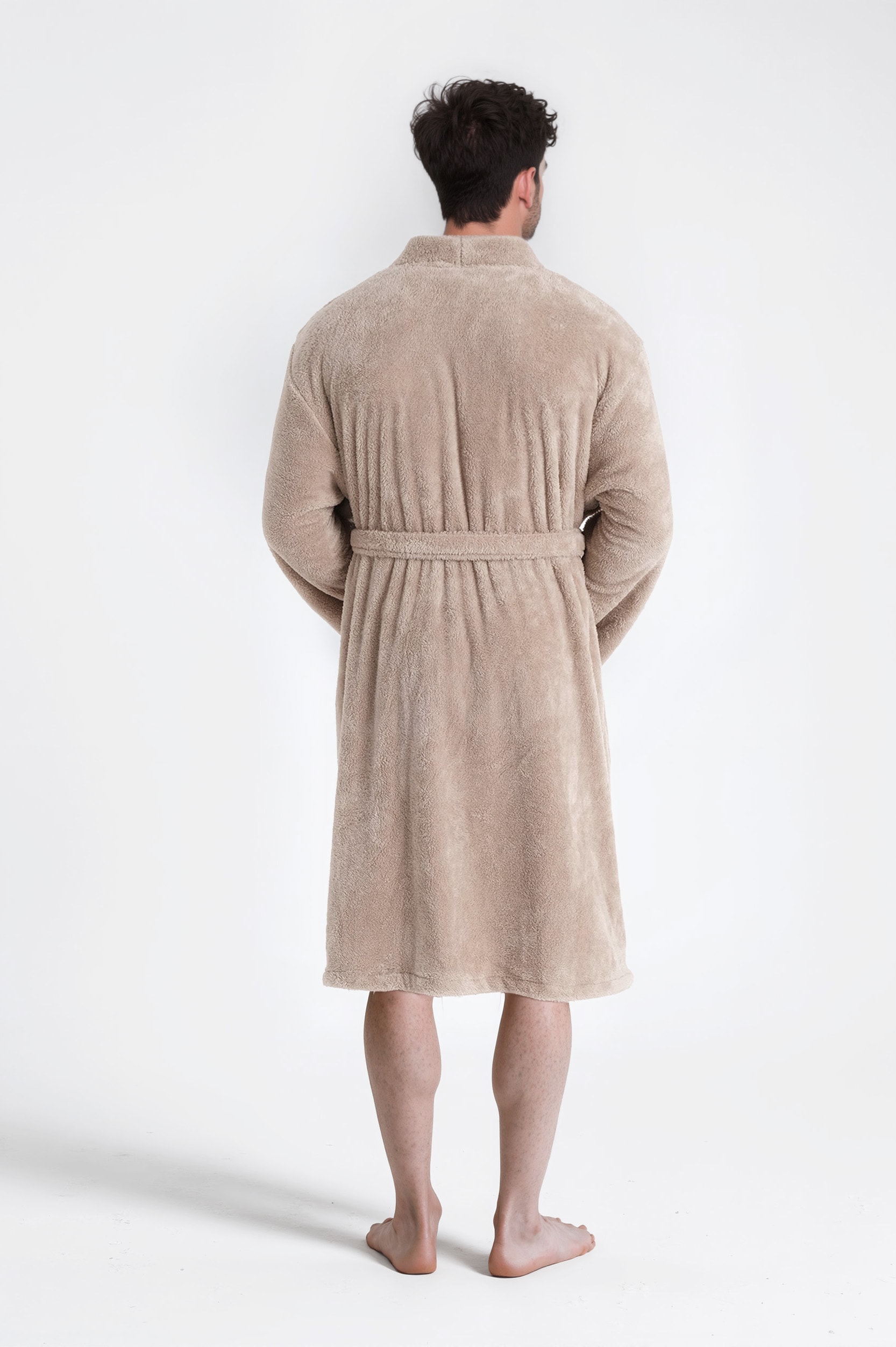 my home Unisex-Bademantel »Lillou Kimono, ideal für Sauna & Spa, Hotelbademantel, Morgenmantel«, (1 St.), kuschelig weicher Fleece, plüsch, für Damen und Herren, XS-3XL