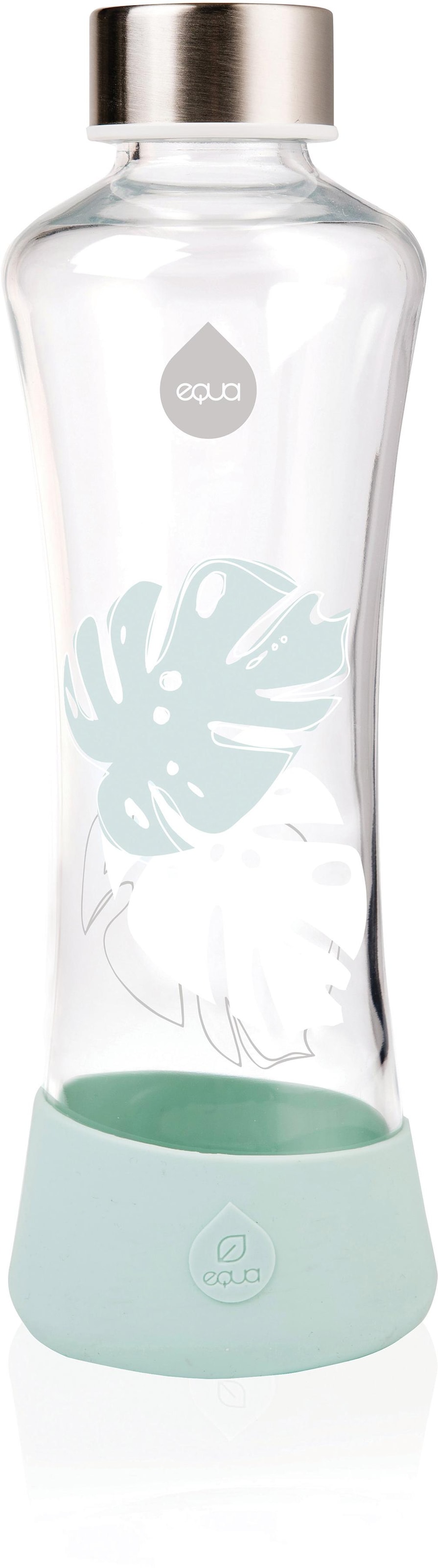 equa Trinkflasche »Urban Jungle - Monstera«, Borosilikatglas, 550 ml