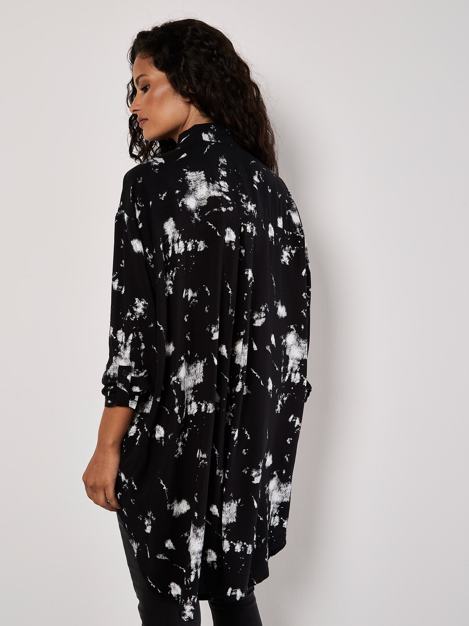 Apricot Longbluse »Longshirt« mit Wolkendruck