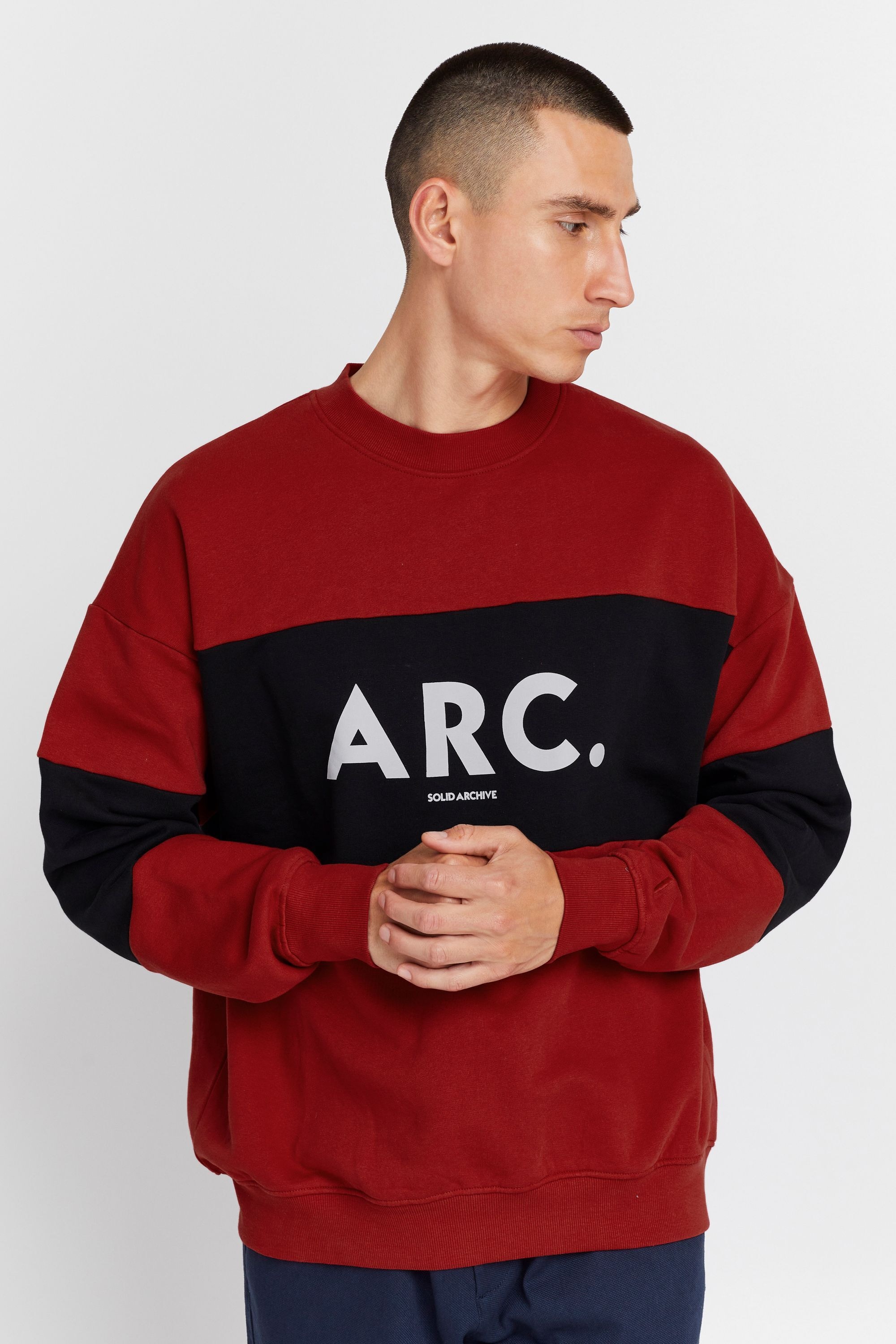 !Solid Longpullover »Sweatshirt SDCaius«
