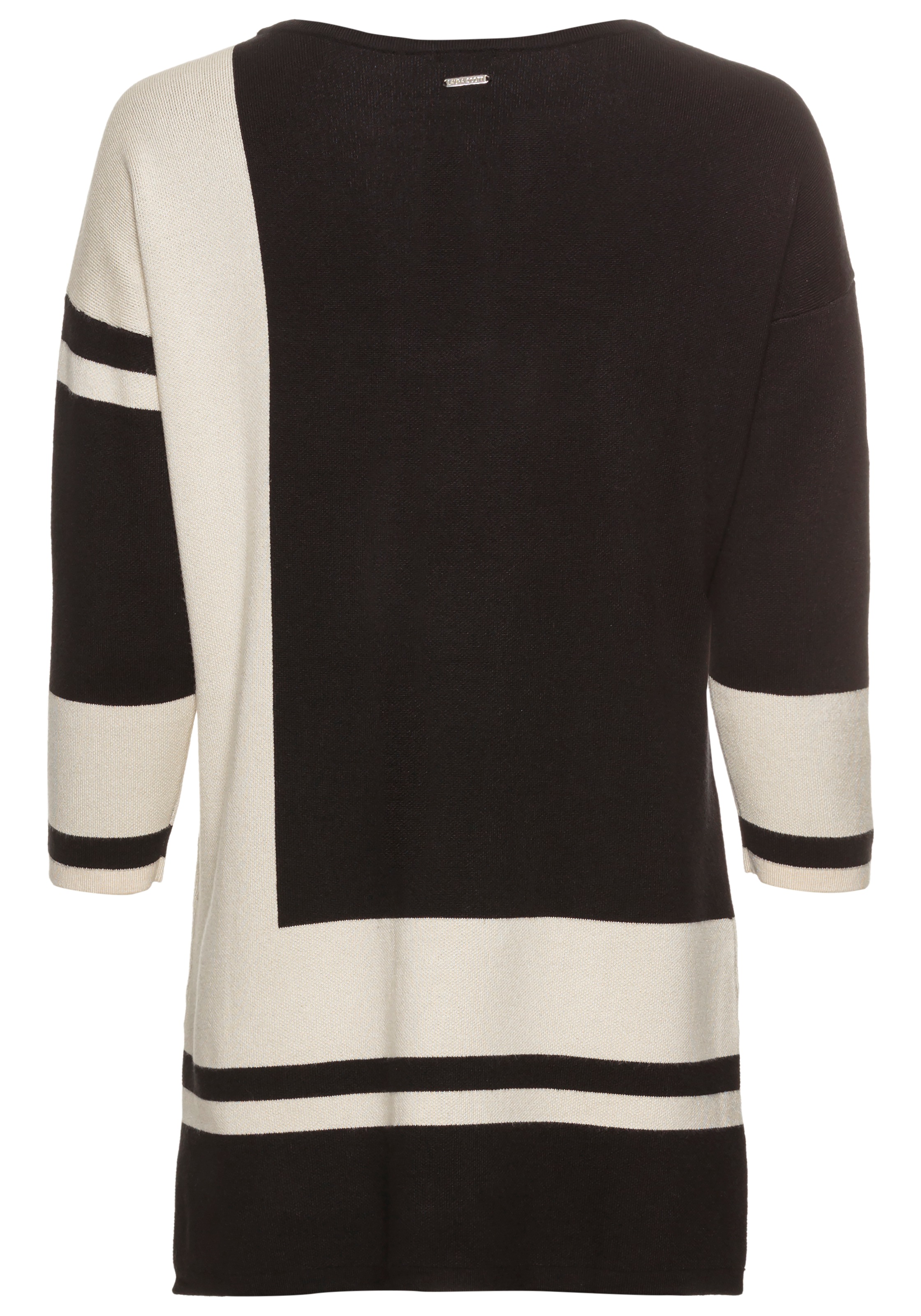 Laura Scott Longpullover, mit geometrischer Grafik
