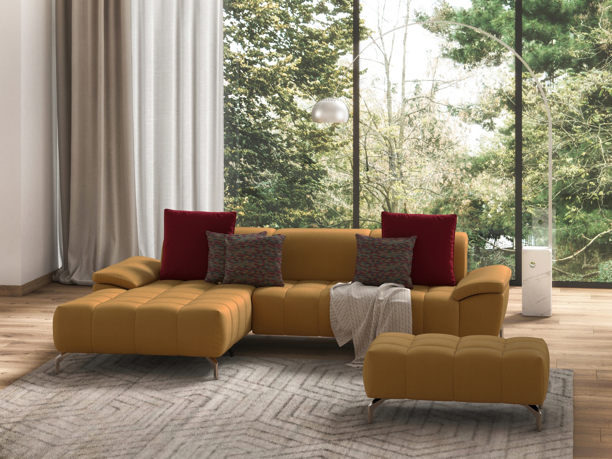 sit&more Hocker »Cool«, mit silberfarbenen Füßen
