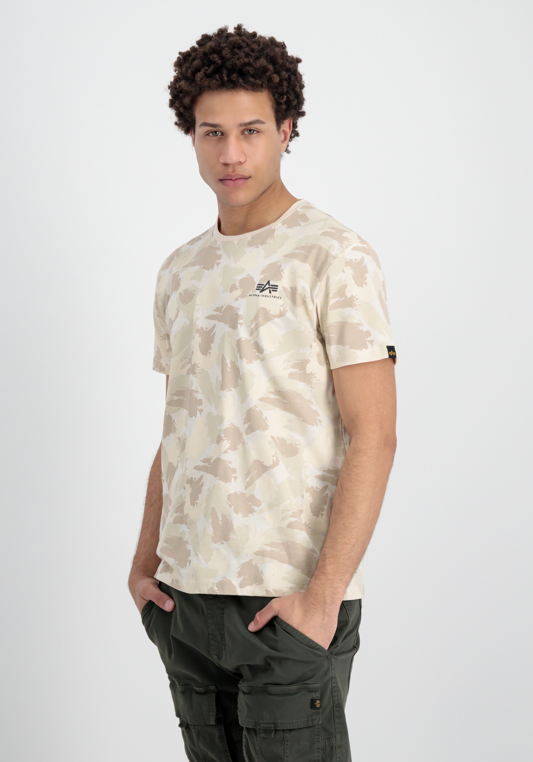 Alpha Industries T-Shirt »Alpha Industries Men - T-Shirts Backprint T-Shirt Camo«