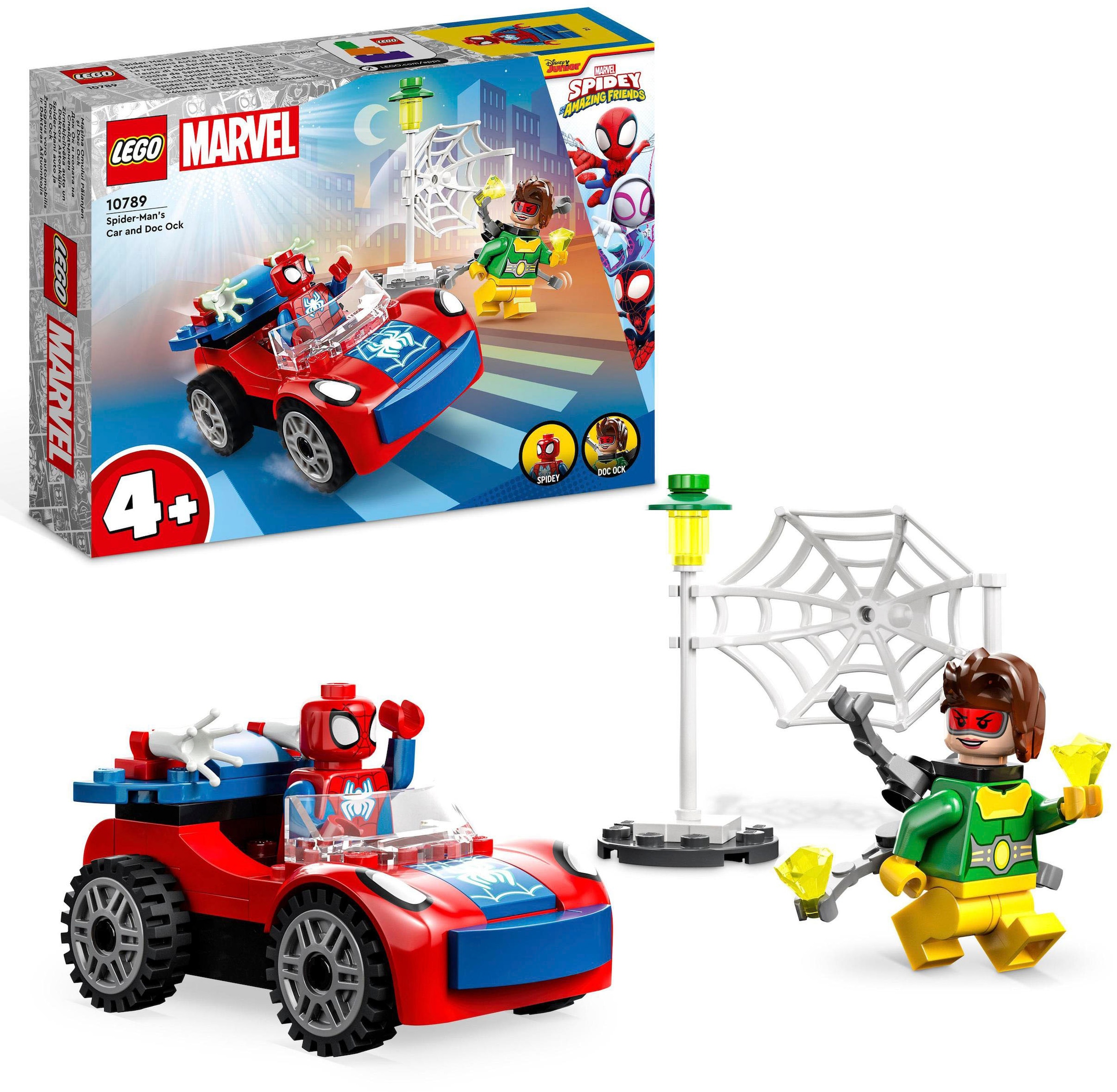 Konstruktionsspielsteine »Spider-Mans Auto und Doc Ock (10789), LEGO® Marvel«, (48 St.)