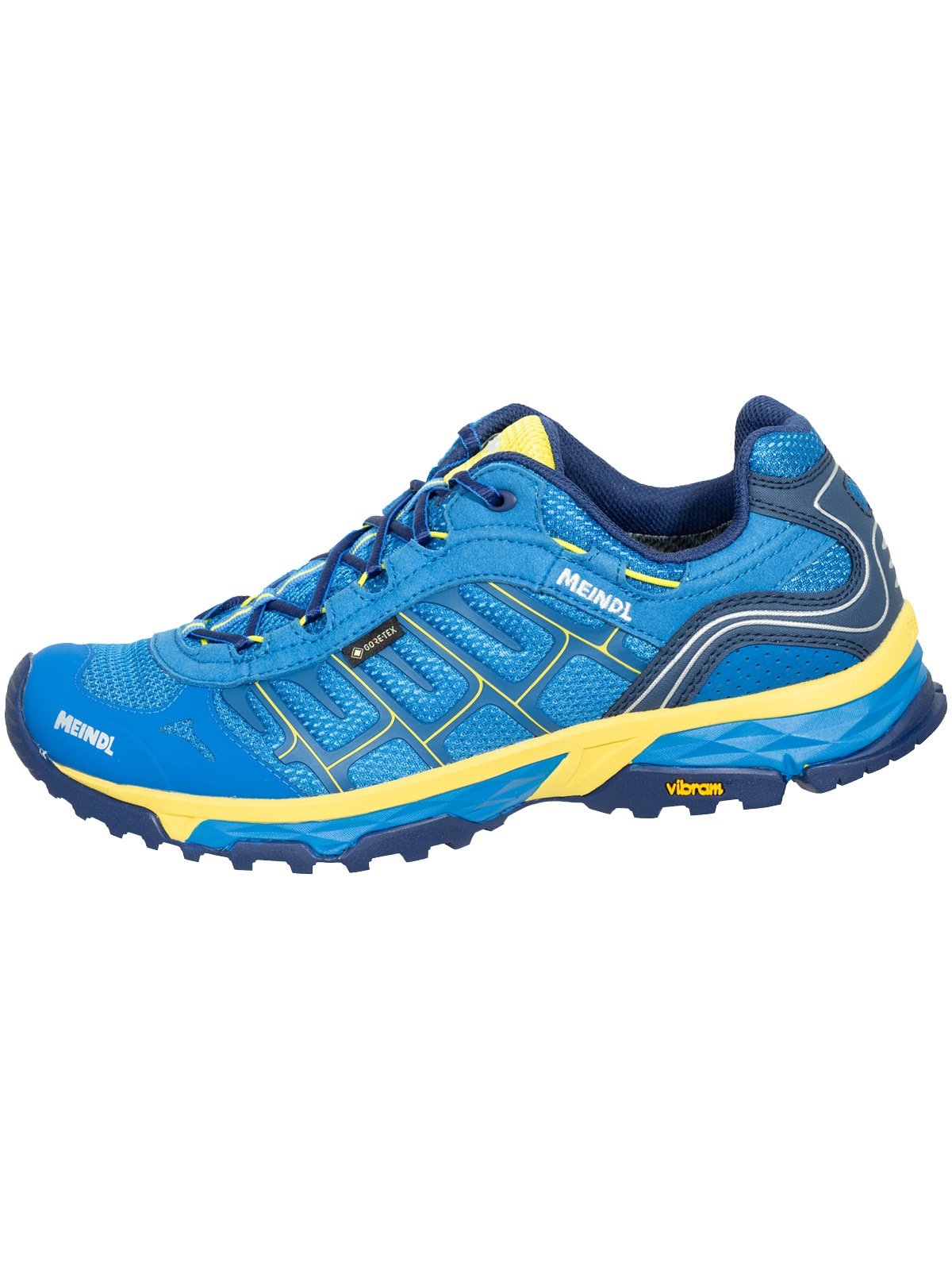 Meindl Wanderschuh »Meindl Finale GORE-TEX blau/gelb«, GORE-TEX® – Winddicht, wasserdicht und atmungsaktiv