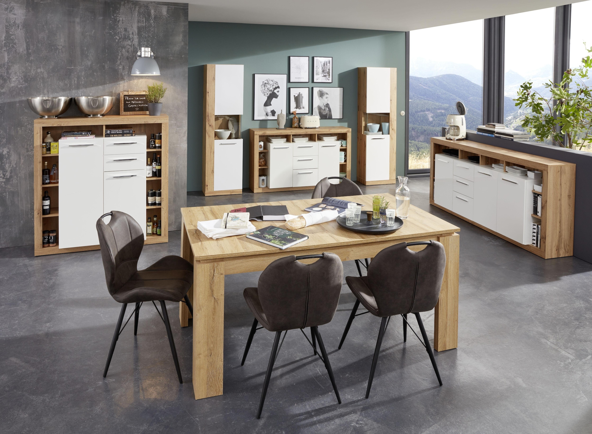 INOSIGN Sideboard »Gwendolyn«, pflegeleichtes Design, Beleuchtung optional, vielseitig kombinierbar