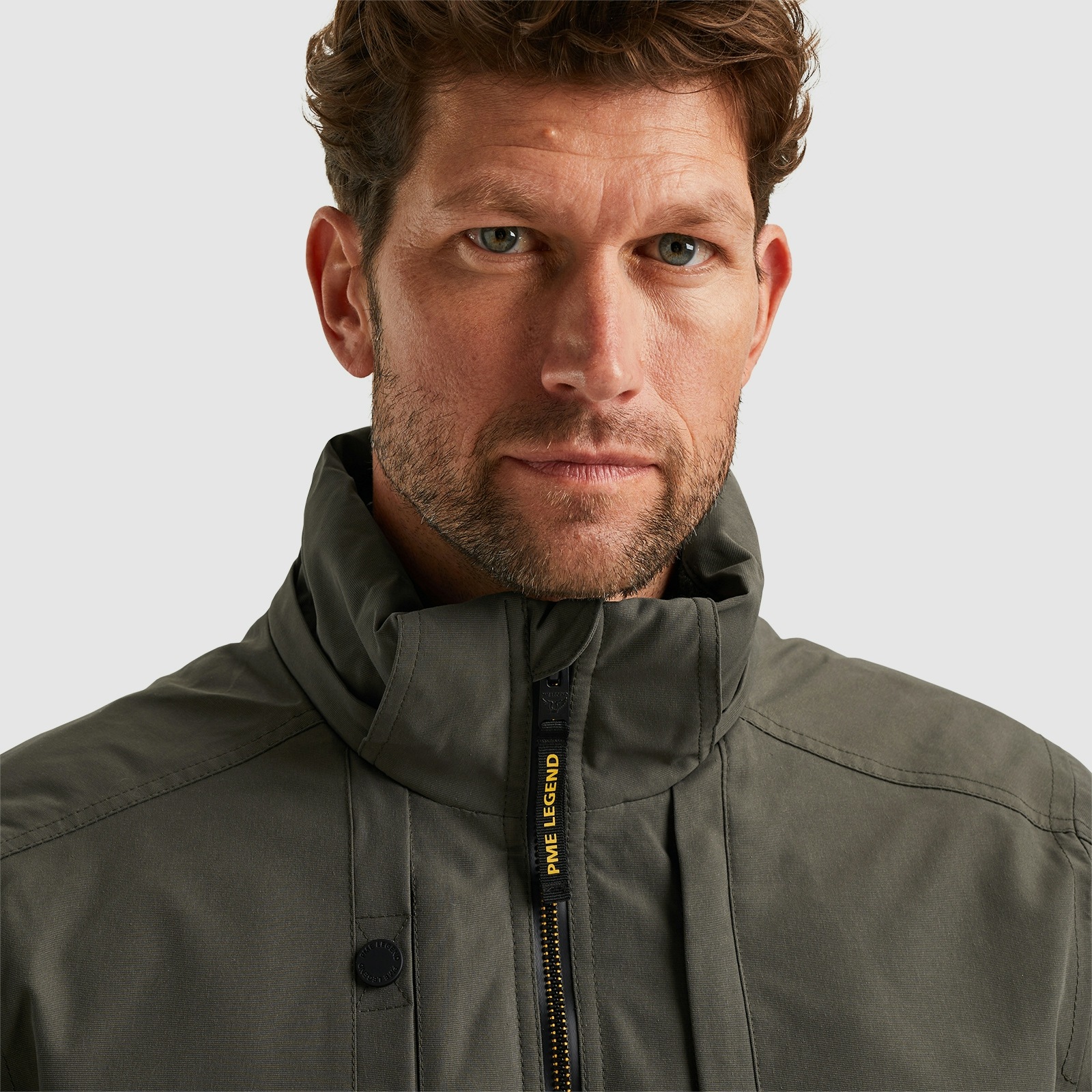 PME LEGEND Outdoorjacke »Semi long jacket STEARPACKER Ottoman«, mit Kapuze, mit Kapuze