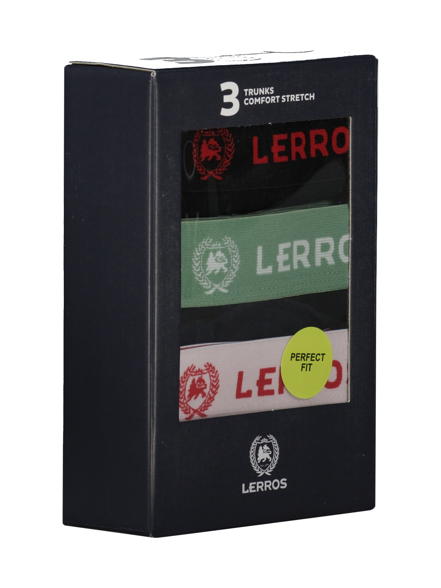 LERROS Boxershorts »Boxershorts 3er Pack Mixed Colours« Unterhosen, Mehrfarbig, Unterwäsche, 3 Stück, Baumwoll-Elasthan-Mix