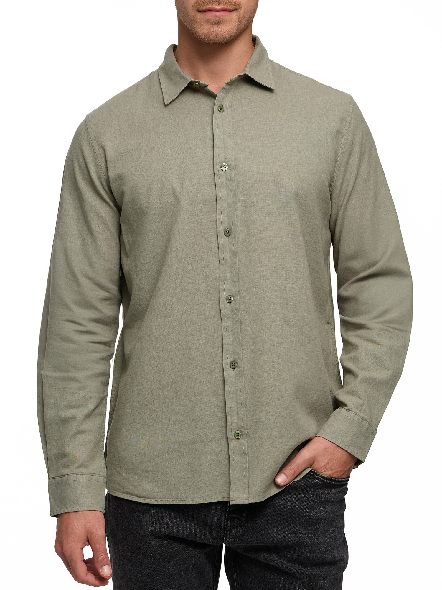 Indicode Langarmhemd »INCordyceps«