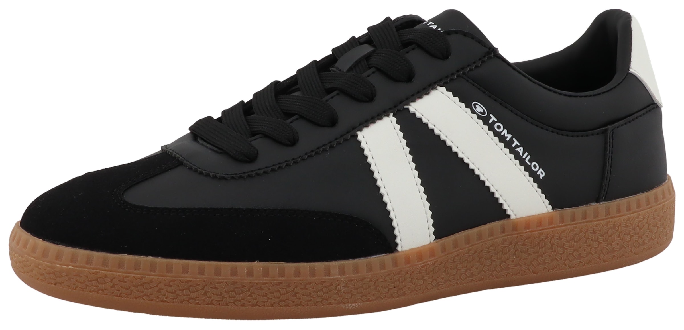 TOM TAILOR Sneaker »Kauthar«  Freizeitschuh, Halbschuh, Schnürschuh mit Kontrastbesatz