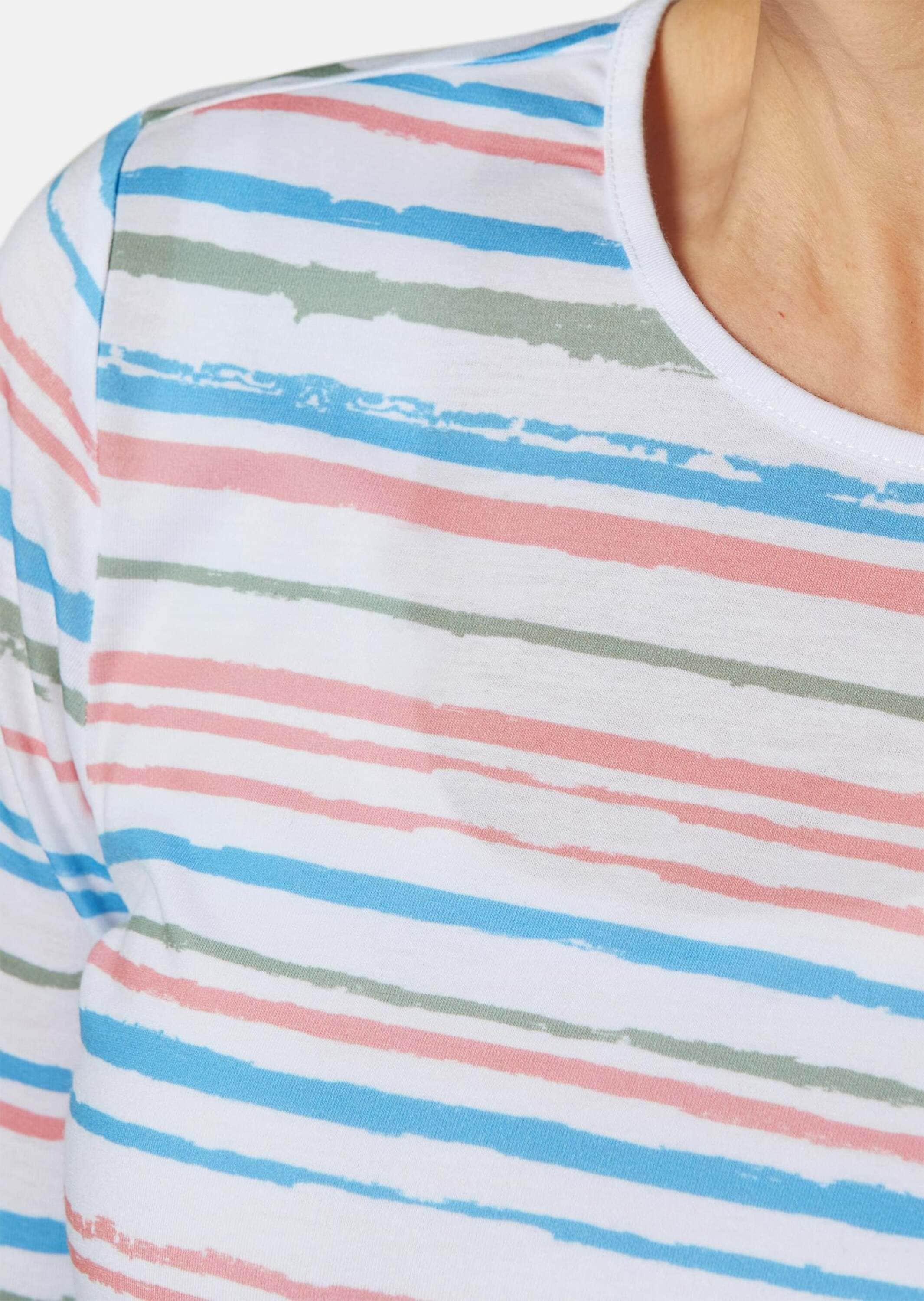 GOLDNER 3/4-Arm-Shirt »Pflegeleichtes Shirt in Ringeloptik«