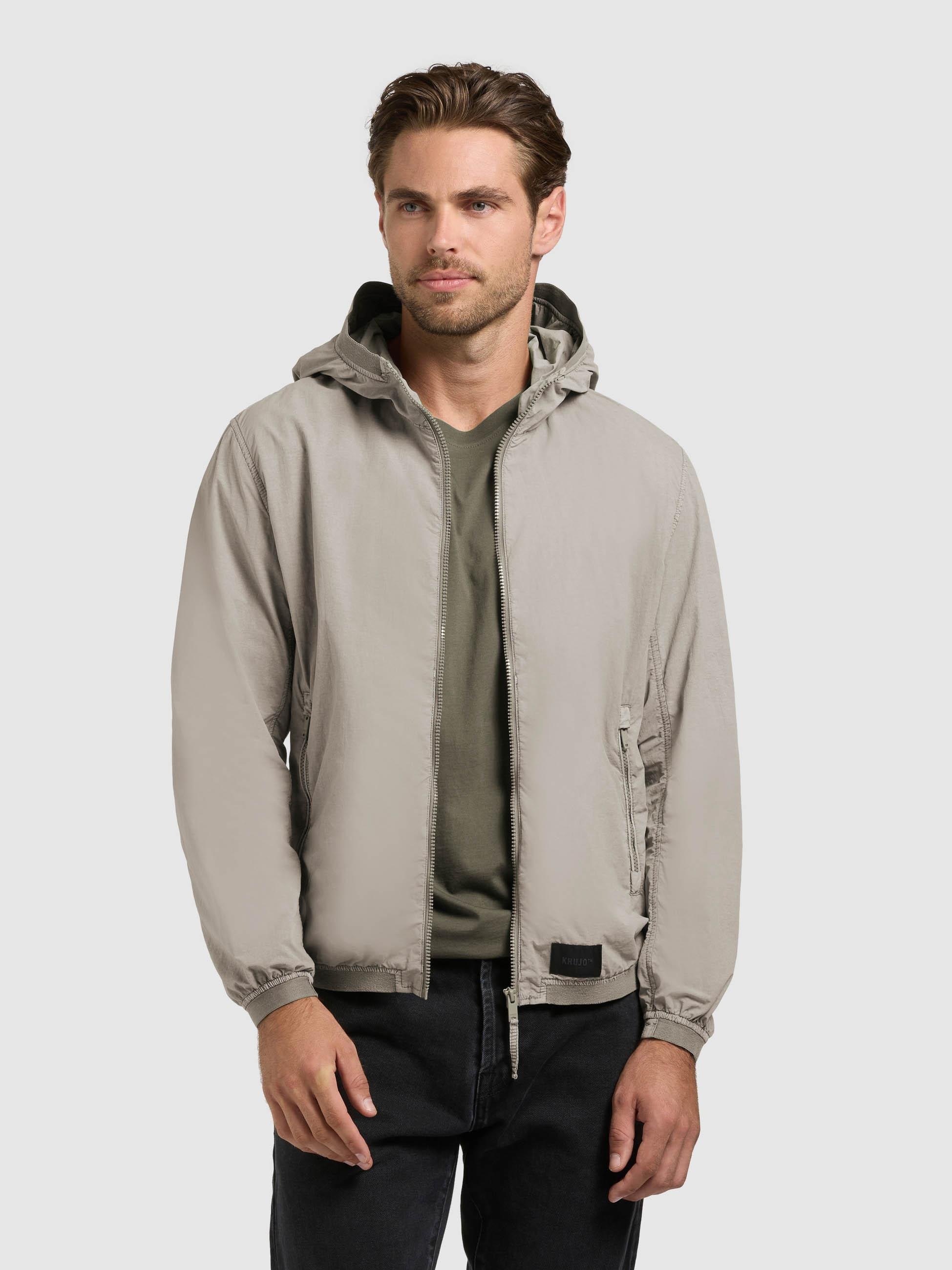 khujo Funktionsjacke »Übergangsjacke Derf« mit Kapuze leichte Übergangsjacke mit Kapuze