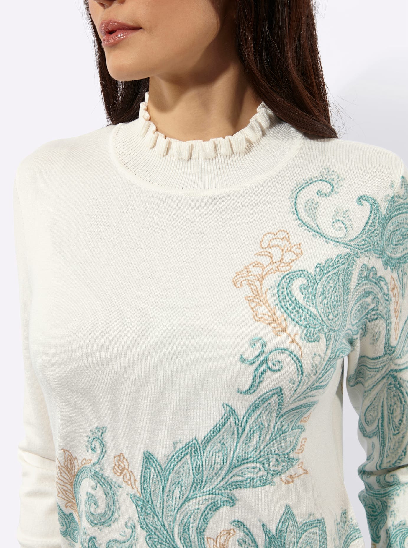 creation L Strickpullover »Druck-Pullover«