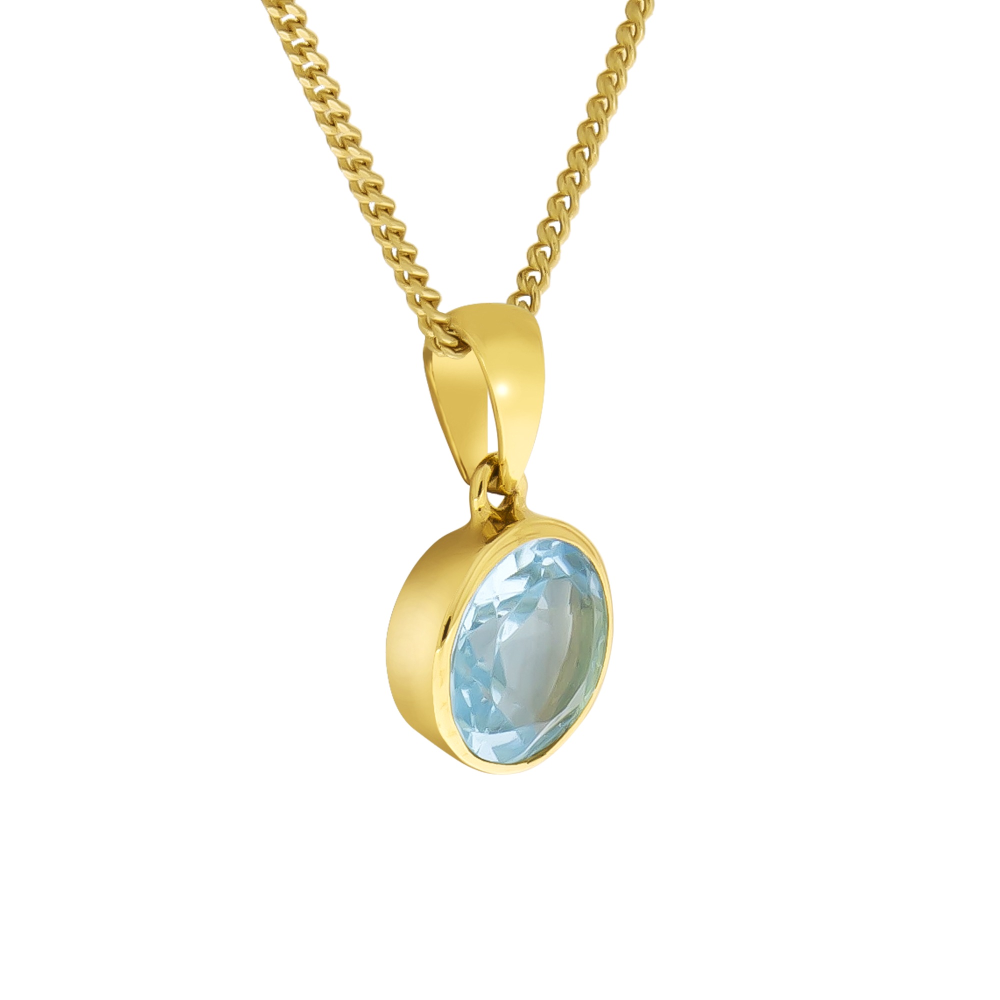 Fascination by Ellen K. Kette mit Anhänger »375/- Gelbgold Blautopas«