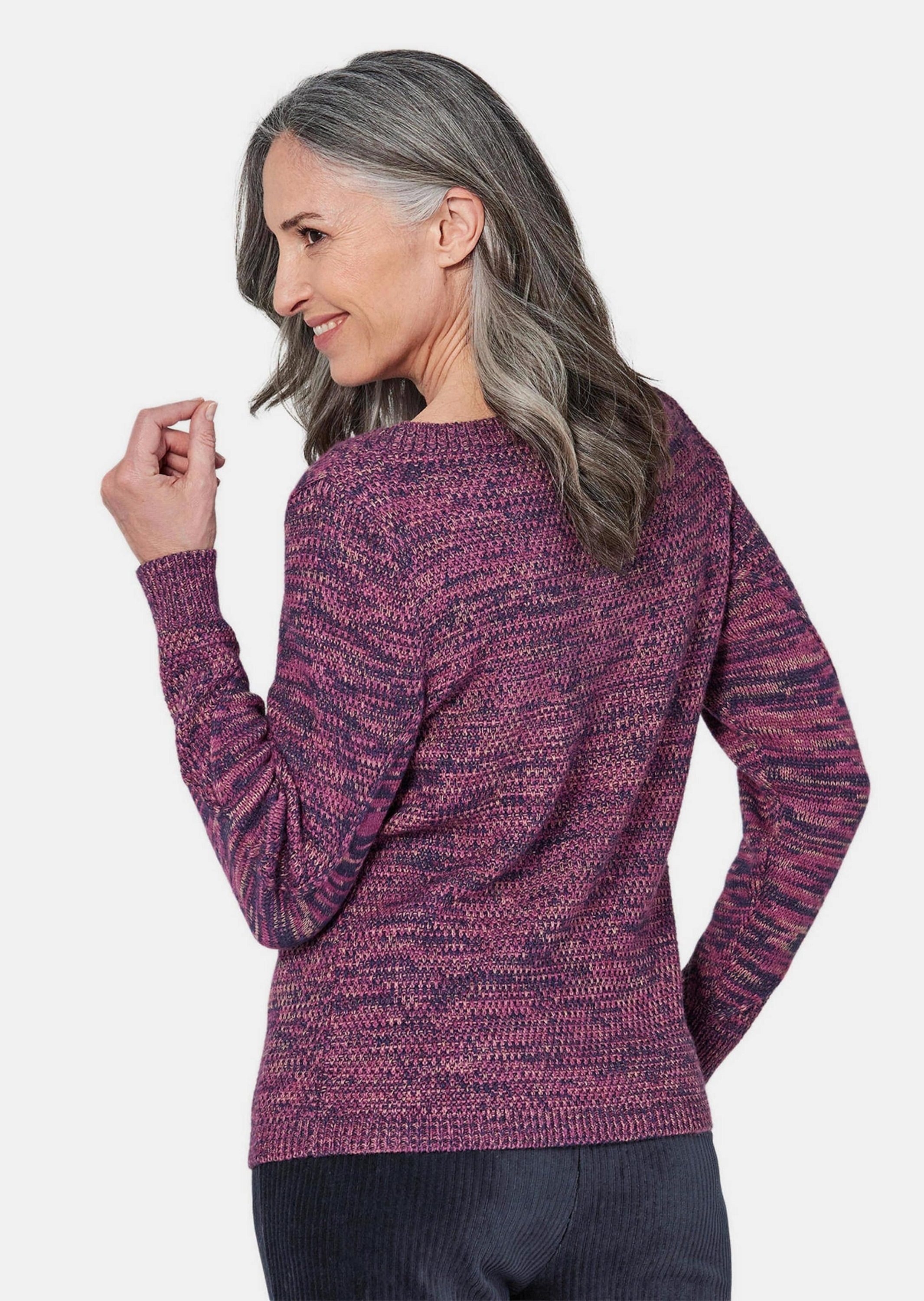 GOLDNER Rundhalspullover »Strickpullover mit Zopfstrick«