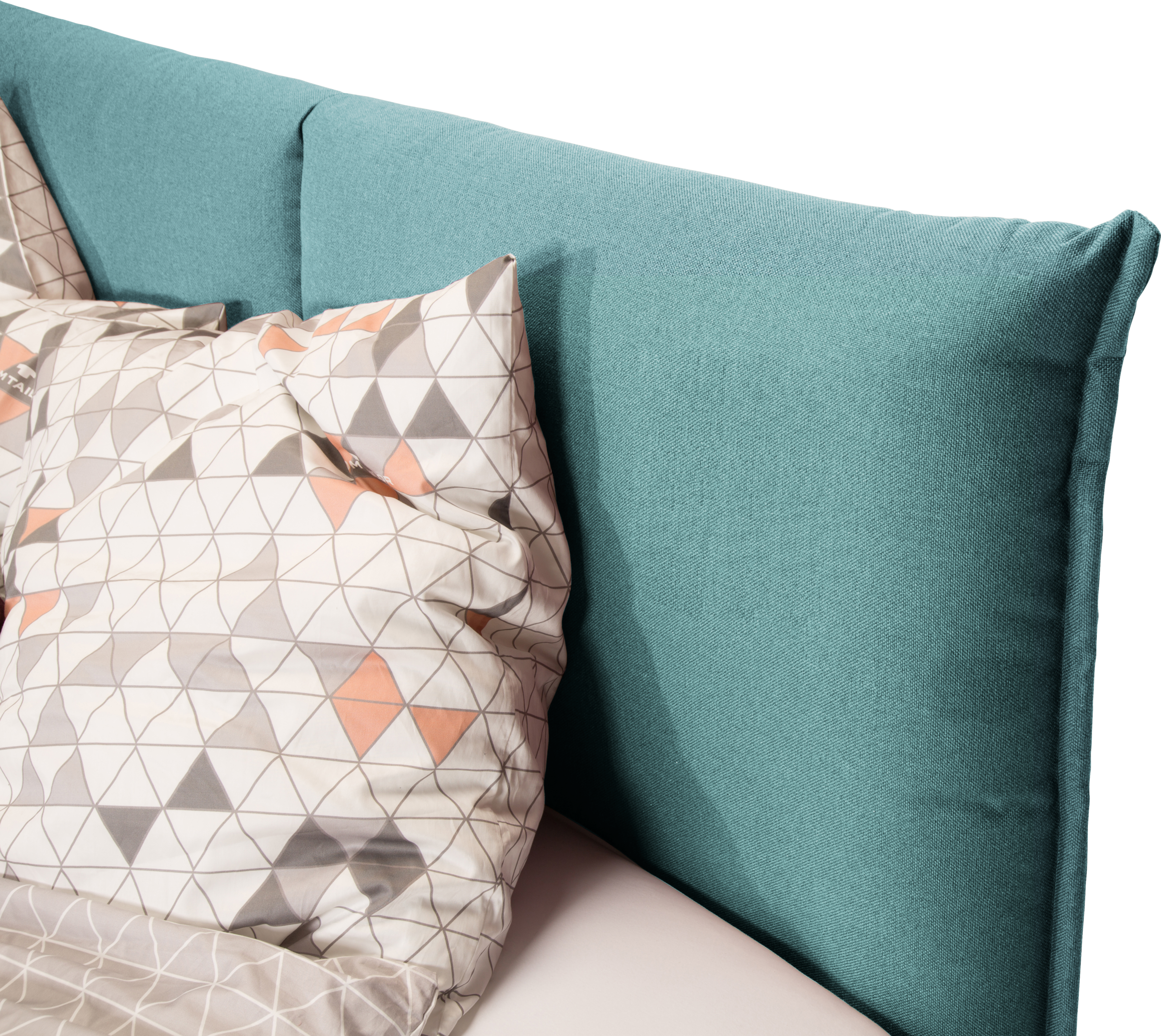 TOM TAILOR HOME Boxspringbett »SOHO PILLOW BOX«, in Schwebeoptik, Kopfteil in Kissenform, Höhe 120 cm