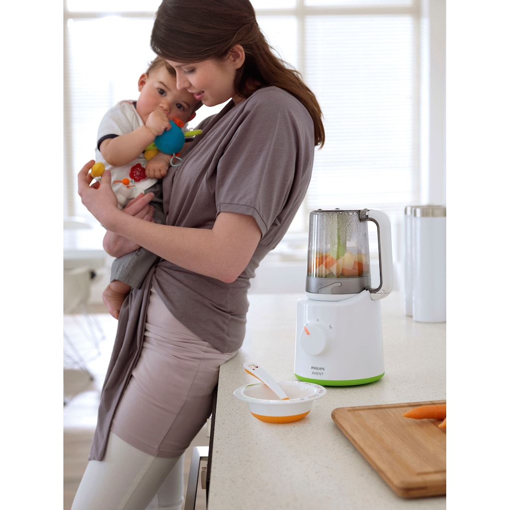 Philips AVENT Babynahrungszubereiter »SCF870/20«, 2-in-1, Dampfgaren und Mixen, mit 12 altersgerechten Rezepten