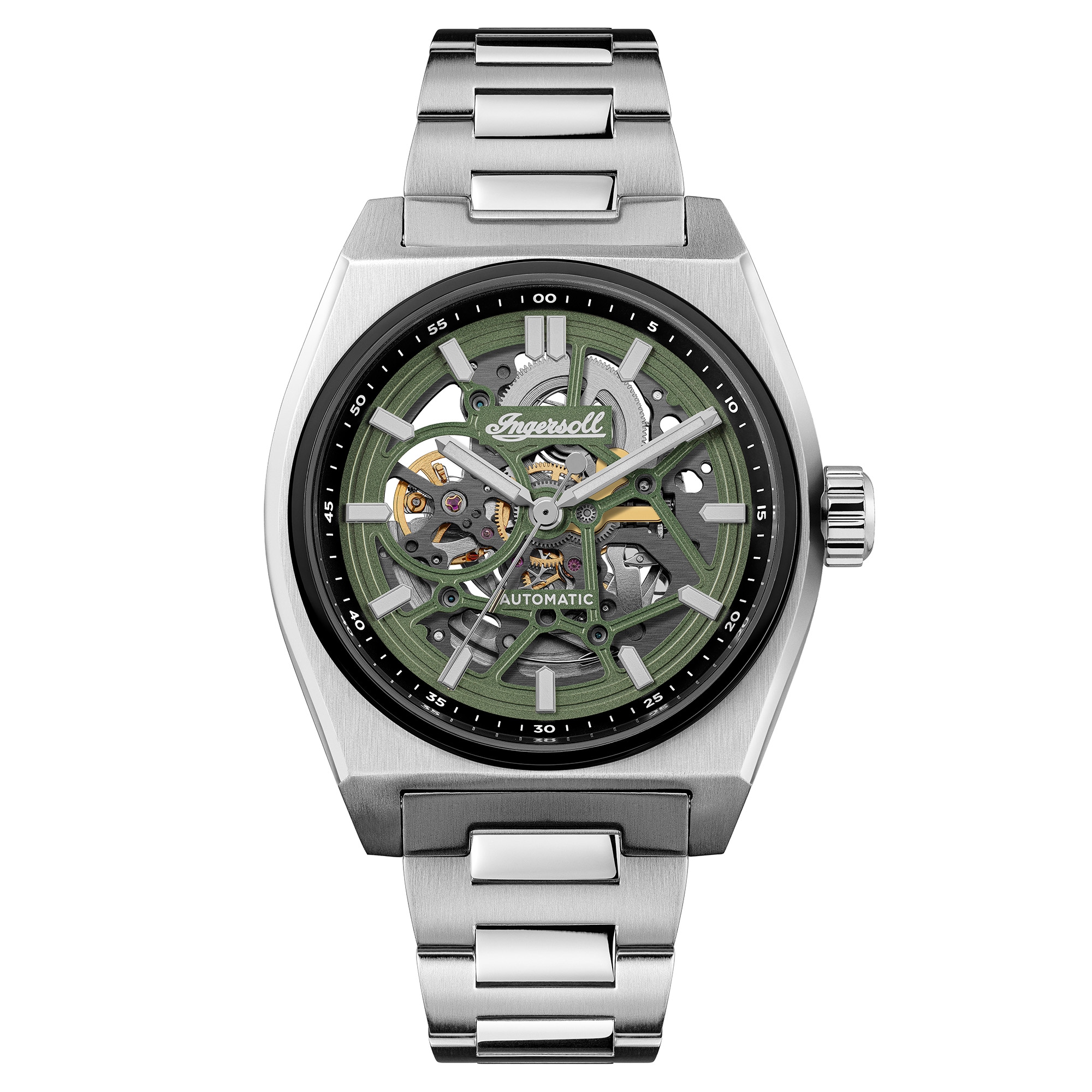 Ingersoll Automatikuhr »The Vert« Armbanduhr, Herrenuhr, Mechanische Uhr, Edelstahlarmband, analog