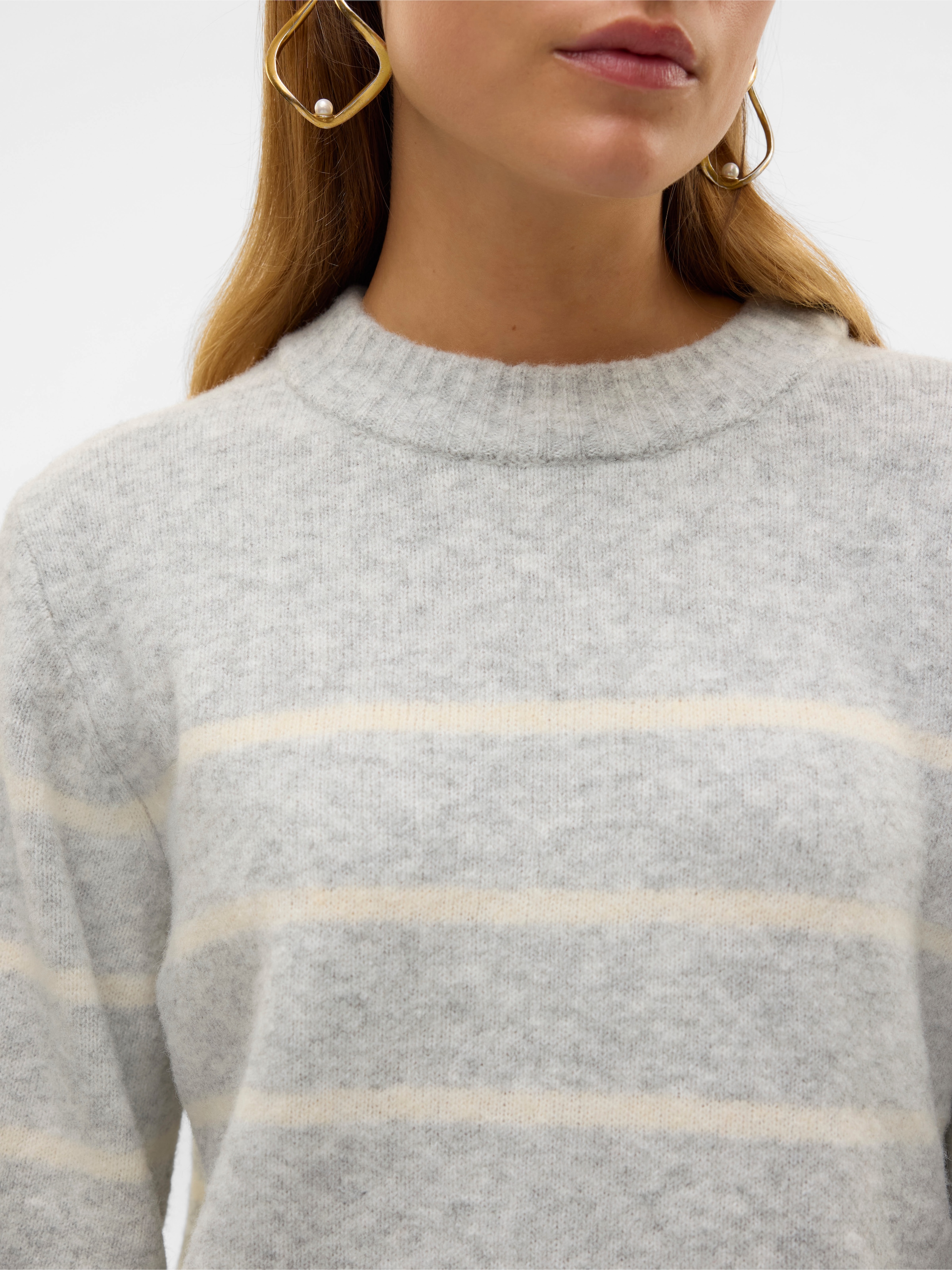 Vero Moda Strickpullover »VMFLAWLESS LS O-NECK PULLOVER GA NOOS«