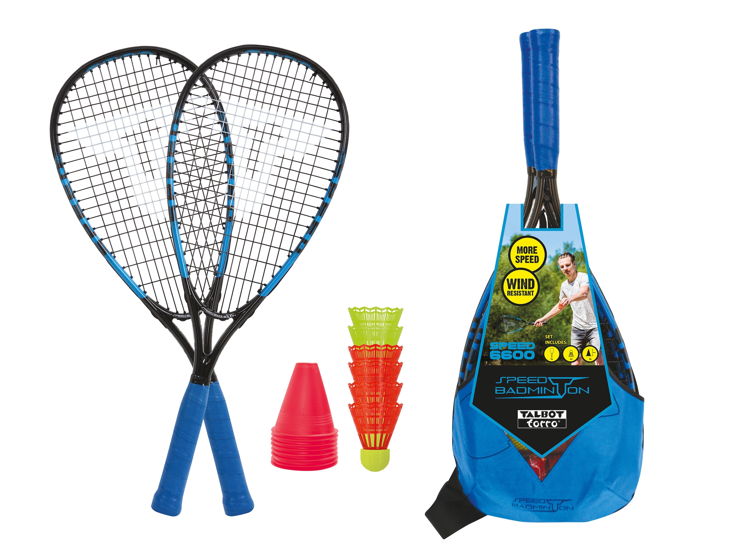 Talbot-Torro Speed-Badmintonschläger »Talbot-Torro Speed Badminton Set Speed 6600 LED«
