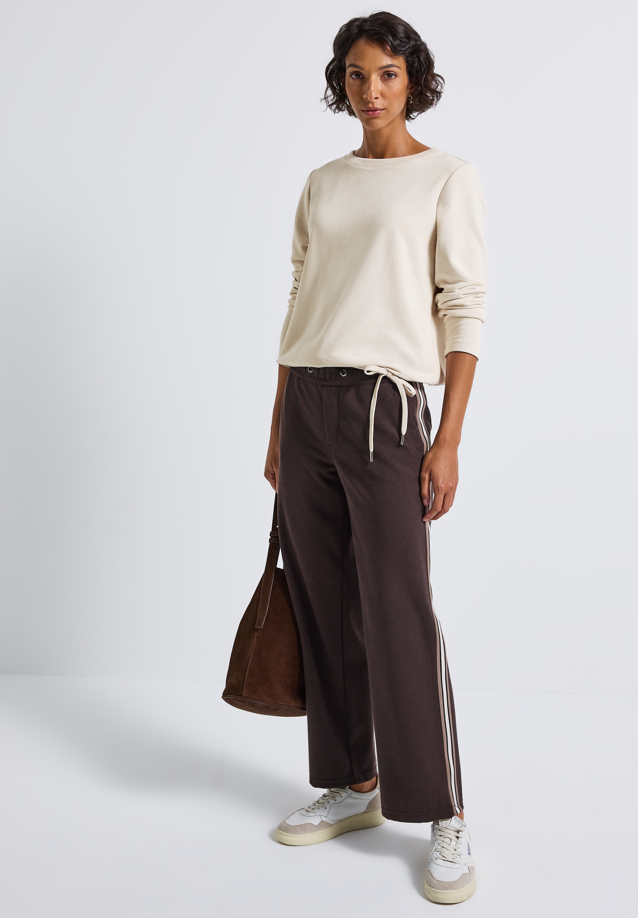 STREET ONE Sweatshirt, mit Tunnelzug am Saum