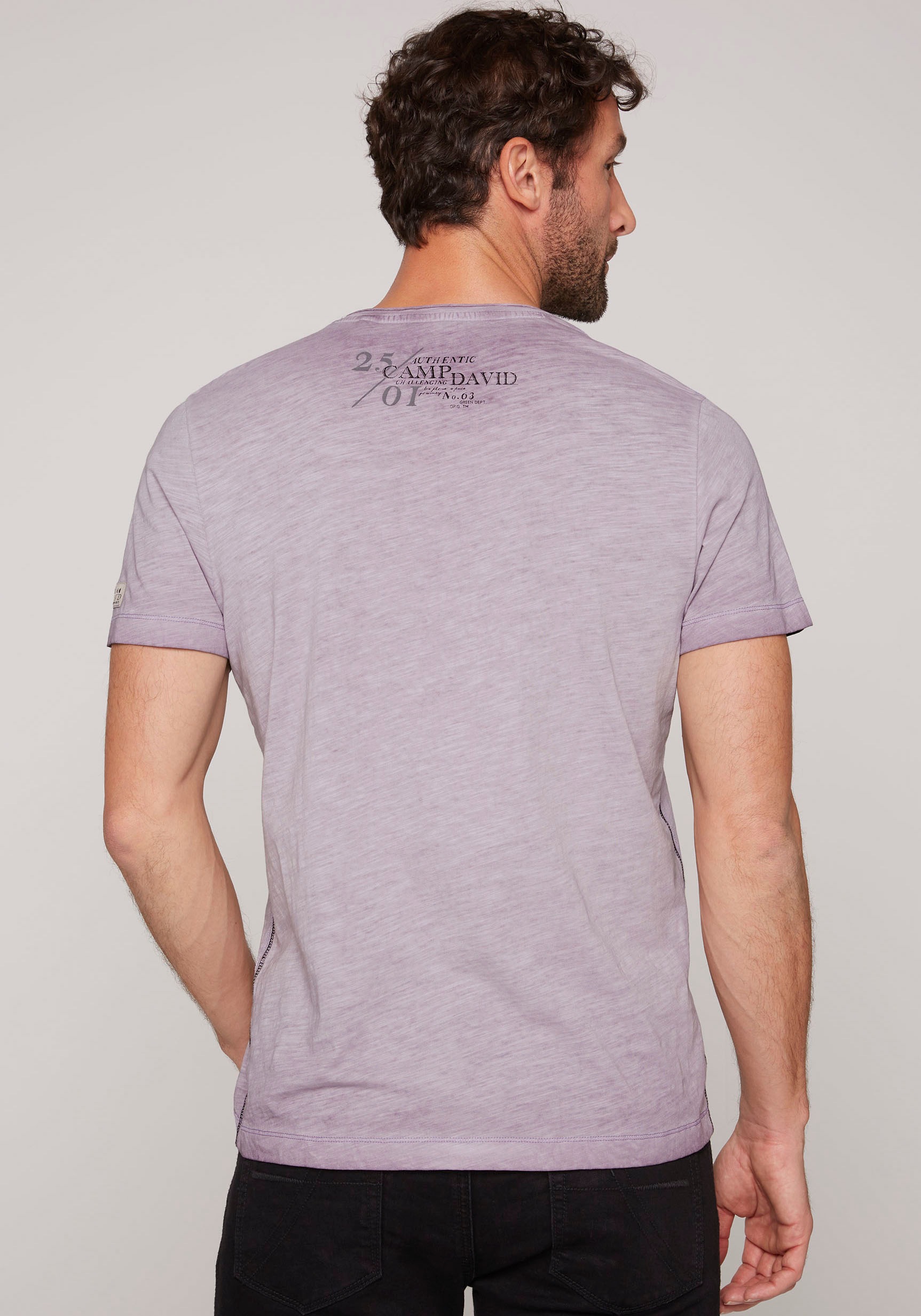 Logo-Druck T-Shirt, OTTO mit online CAMP shoppen DAVID bei