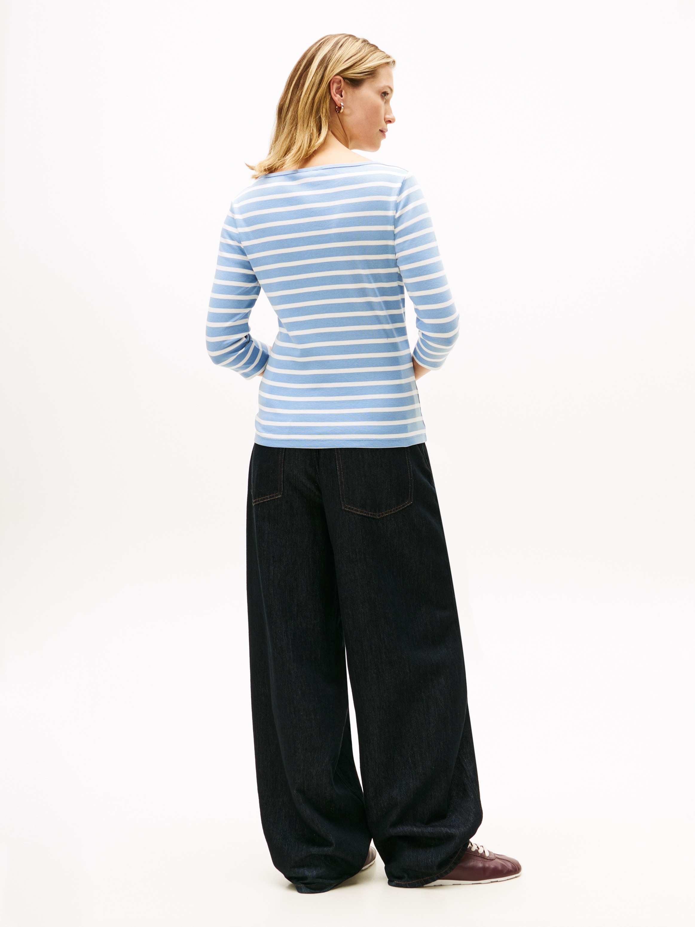 Tommy Hilfiger 3/4-Arm-Shirt »NEW CODY BOAT-NECK« Baumwolle, U-Boot-Ausschnitt, Slim Fit