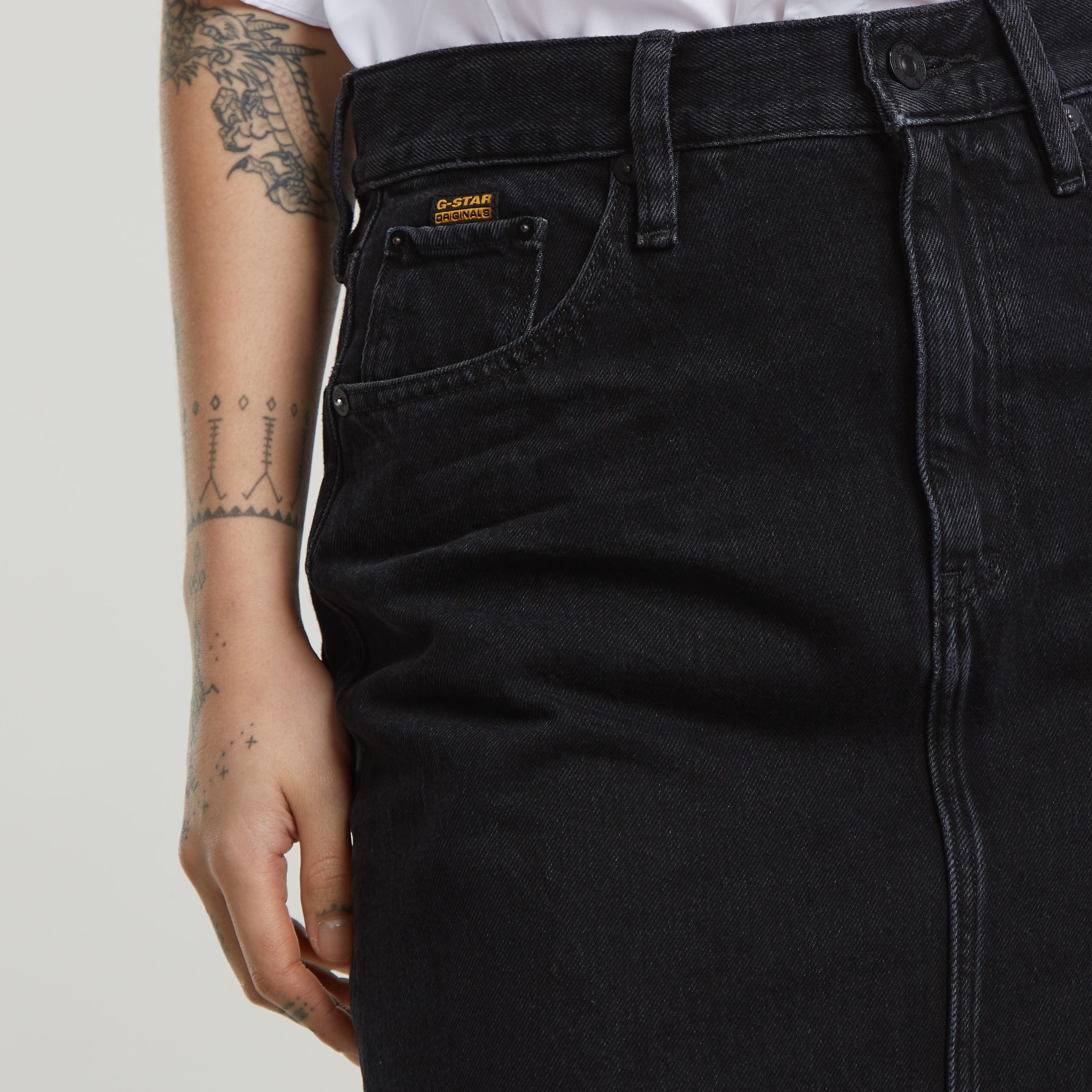 G-STAR Maxirock »Viktoria Long Skirt wmn«, im Jeans-Look
