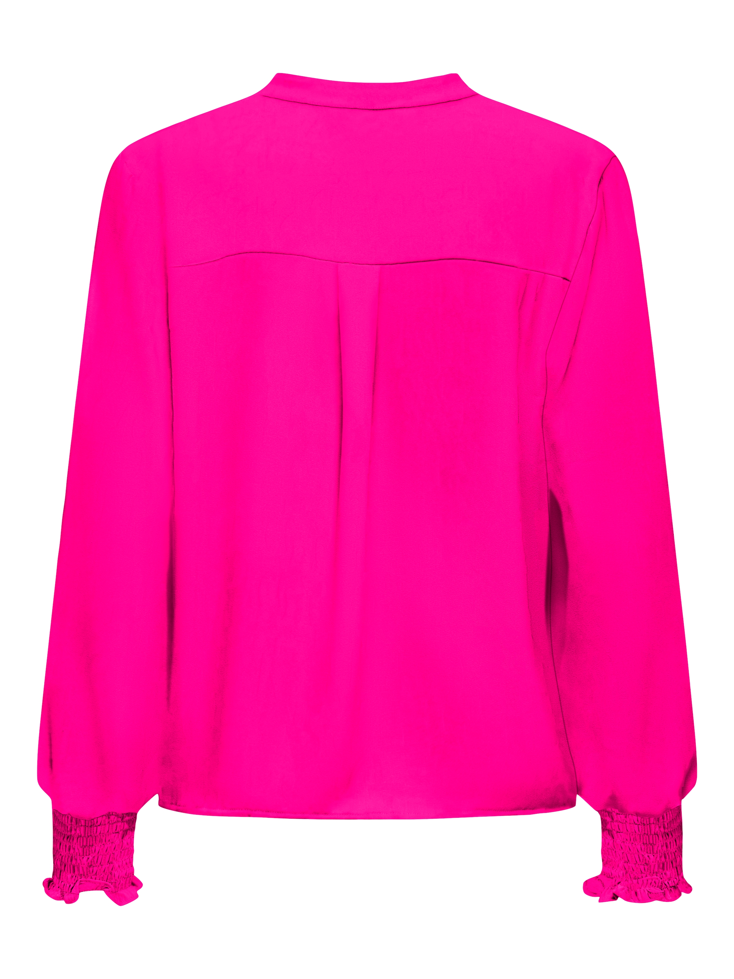 ONLY Blusenshirt »ONLMETTE V-NECK LS SMOCK TOP NOOS WVN« Kunstfaser, regular fit