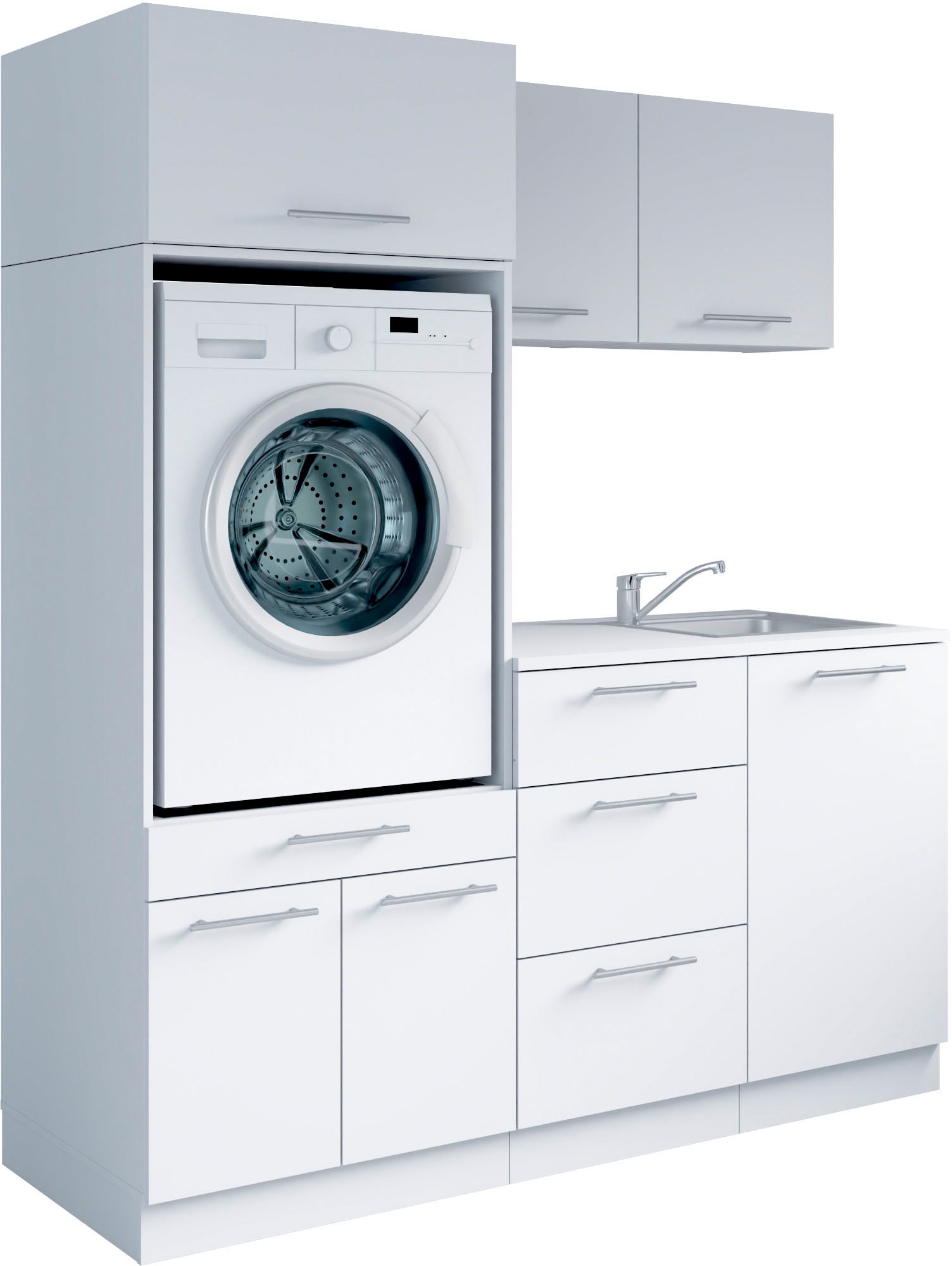 Laundreezy Mehrzweckschrank-Set »Laundreezy, 6-tlg. Mehrzweckschrank-Set B/H/T 168/238/68 cm« 6 Stk. tlg.