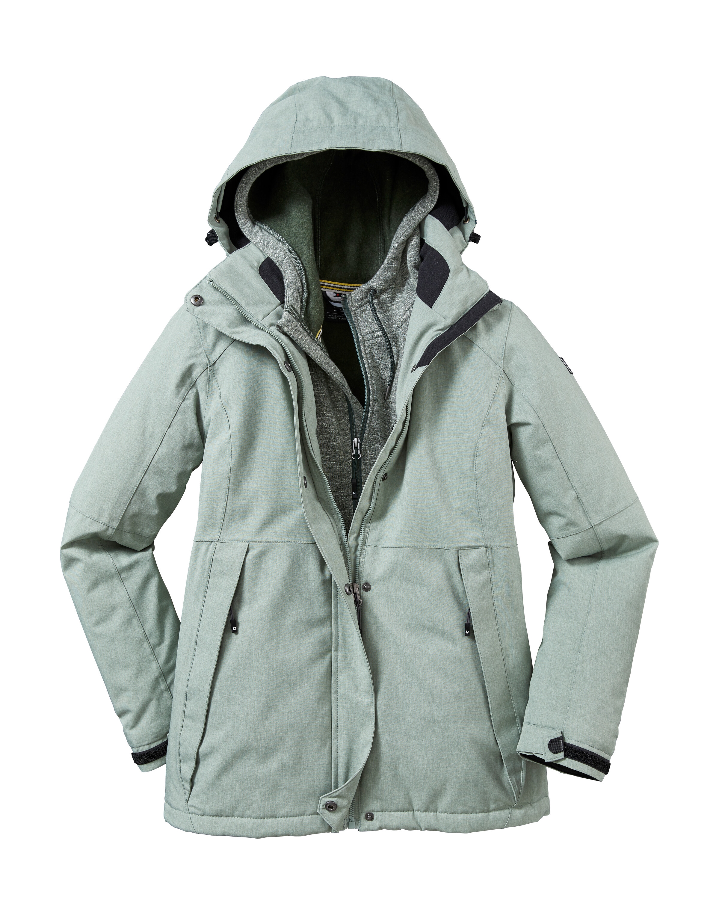 Killtec Outdoorjacke »KOW 37 WMN JCKT«, Wasserdichte Damenjacke mit abnehmbarer Kapuze und verstellbaren Bündchen