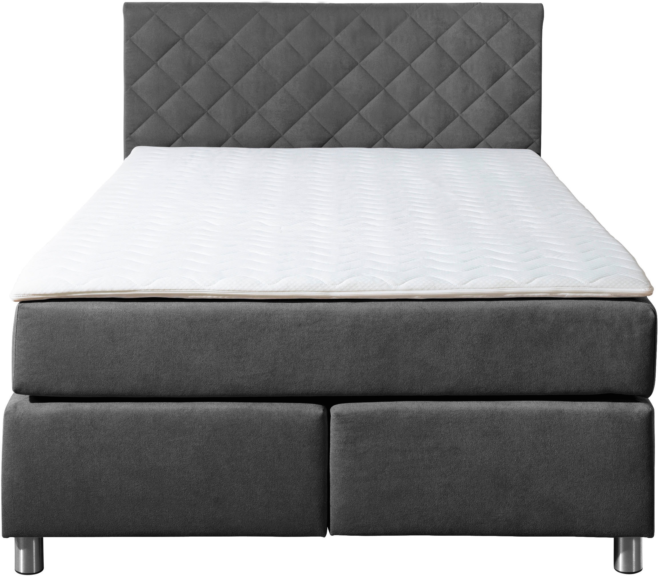 Leonique Boxspringbett »Bernard, in verschiedenen Breiten«, inkl. Topper, Matratze in H2, H3 oder H4 erhältlich