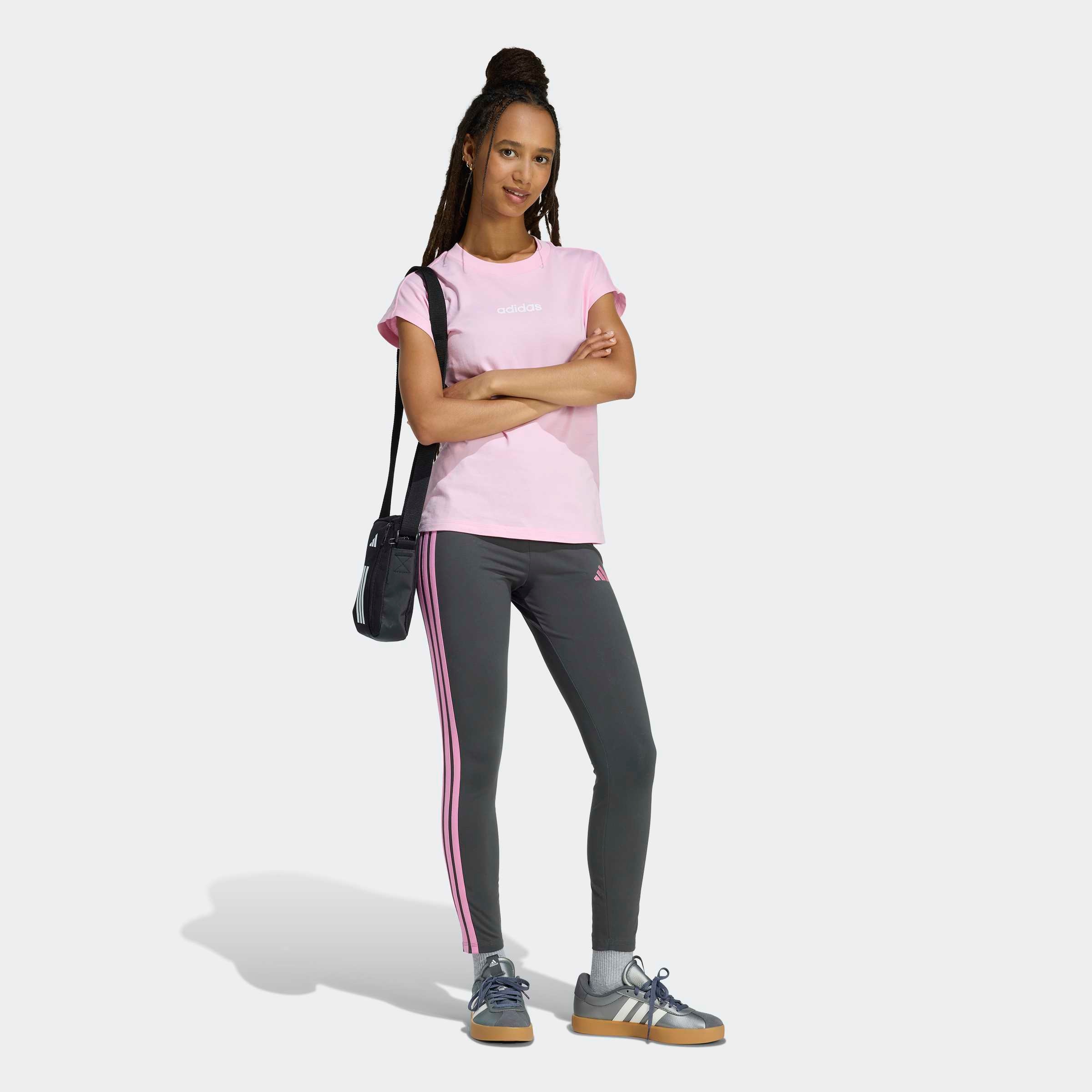 adidas Sportswear »W 3S SJ LEG«  sportlicher Look mit 3-Streifen, aus Baumwolle und Elasthan