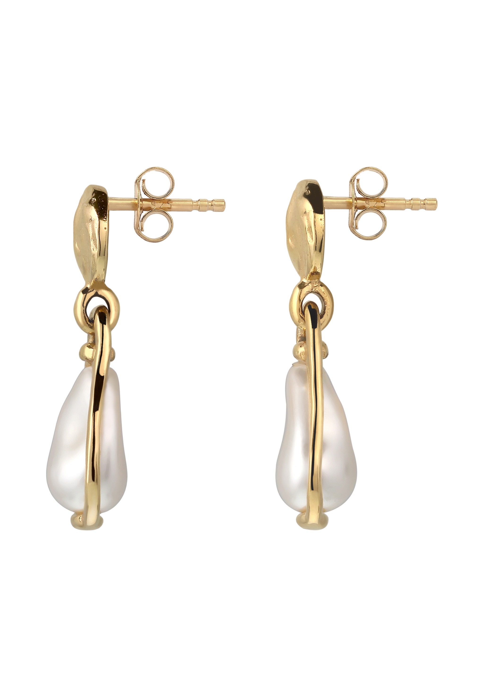 Elli Paar Ohrstecker »Ohrringe Ohrstecker Kreis mit Perlen von Swarovski(R) 925 Sterling Silber«