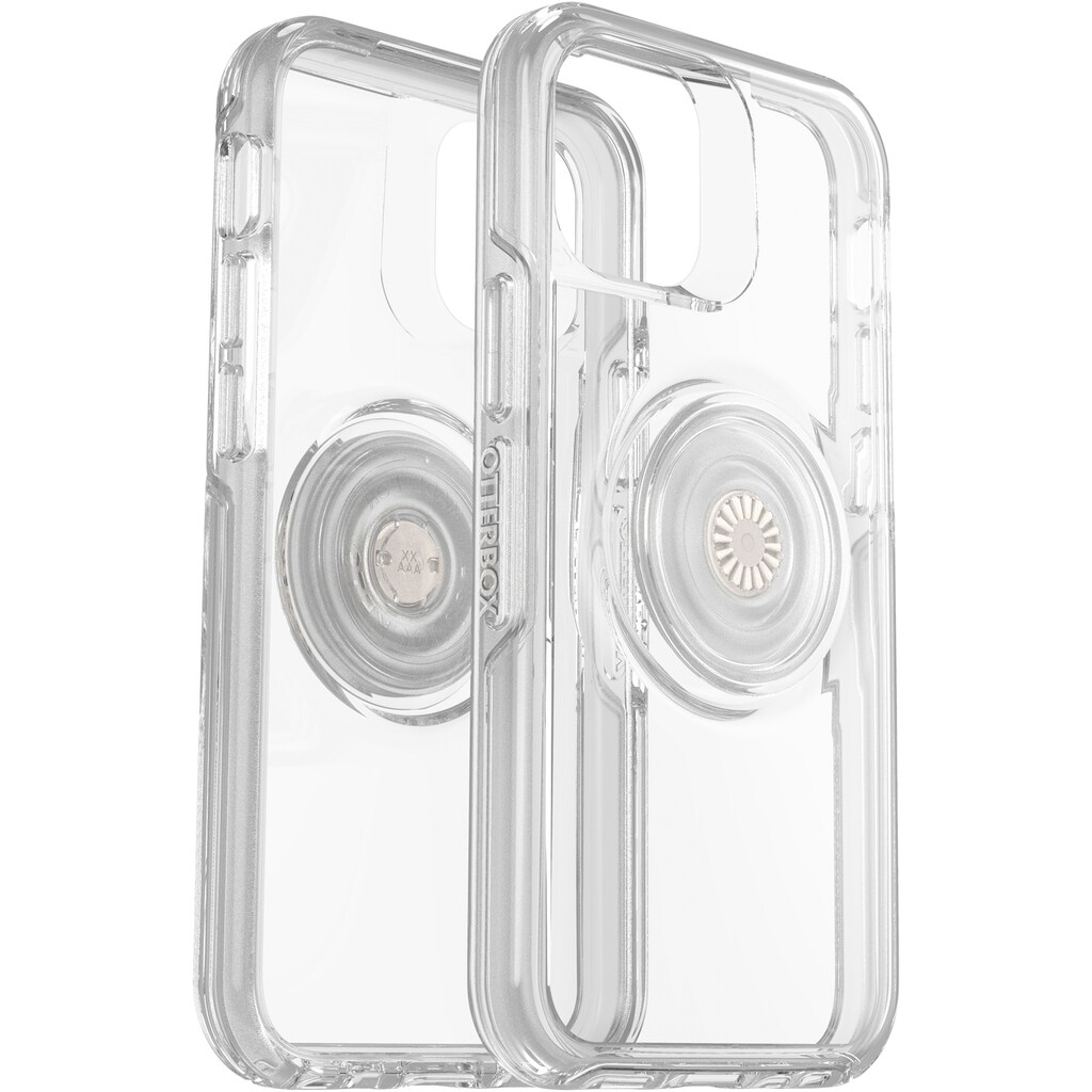 Otterbox Smartphone-Hülle »Otter+Pop Symmetry Clear iPhone 12 mini«, iPhone 12 Mini, integrierter PopGrip