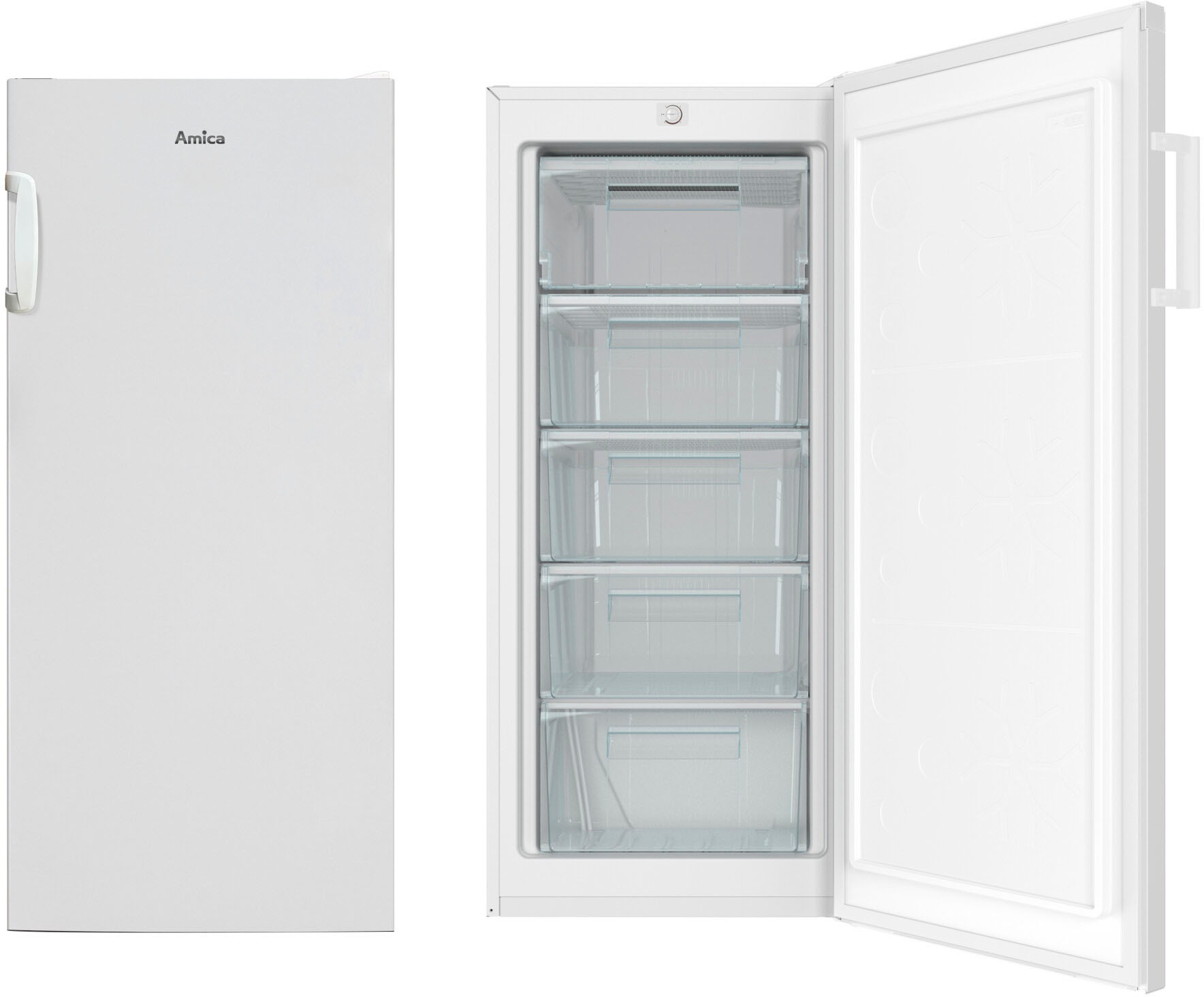 Amica Gefrierschrank »GS 321 130 W«, 125,9 cm hoch, 54 cm breit