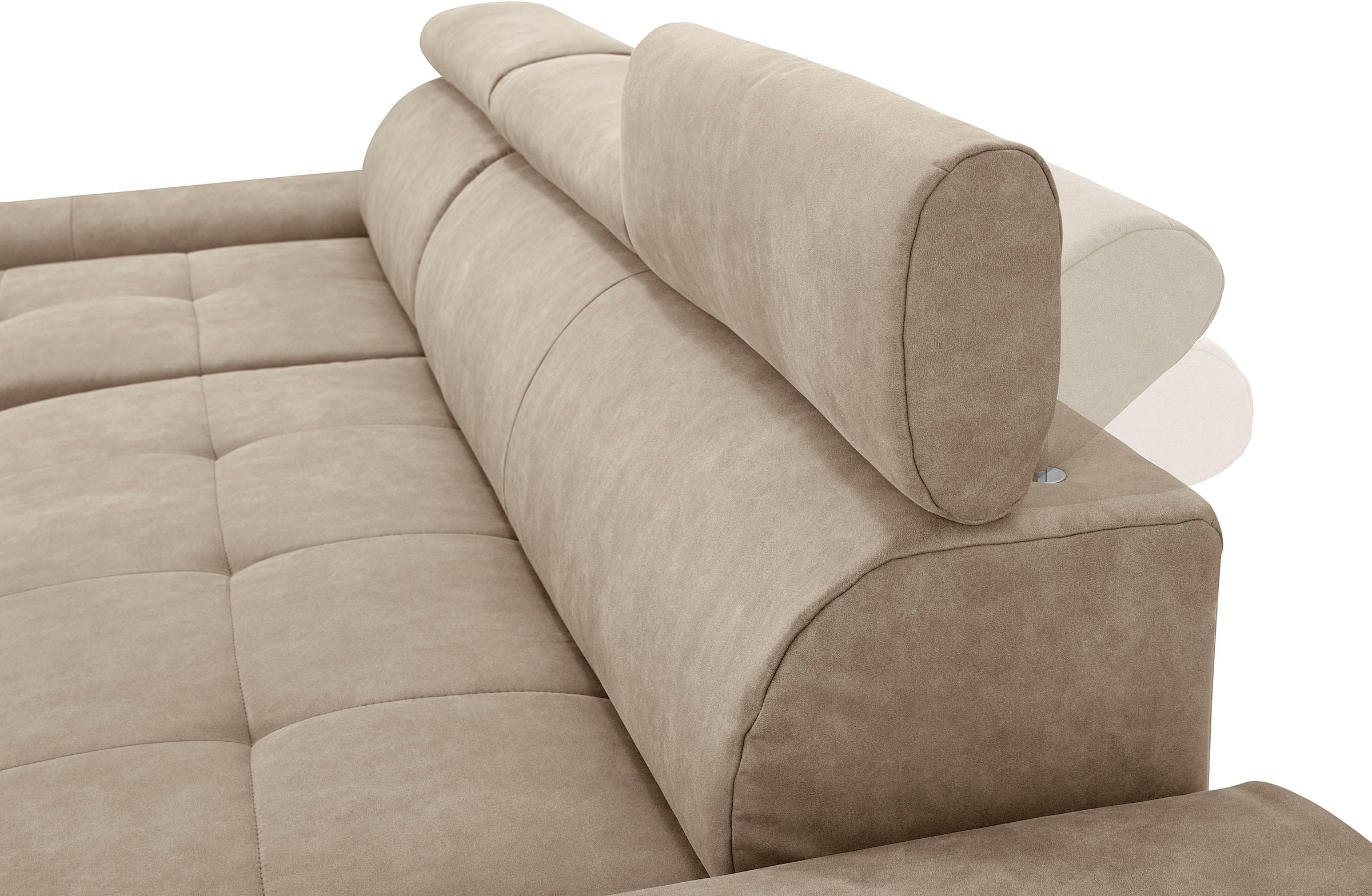 sit&more Ecksofa »Riva L-Form«, inklusive Kopteilverstellung, wahlweise mit Bettfunktion