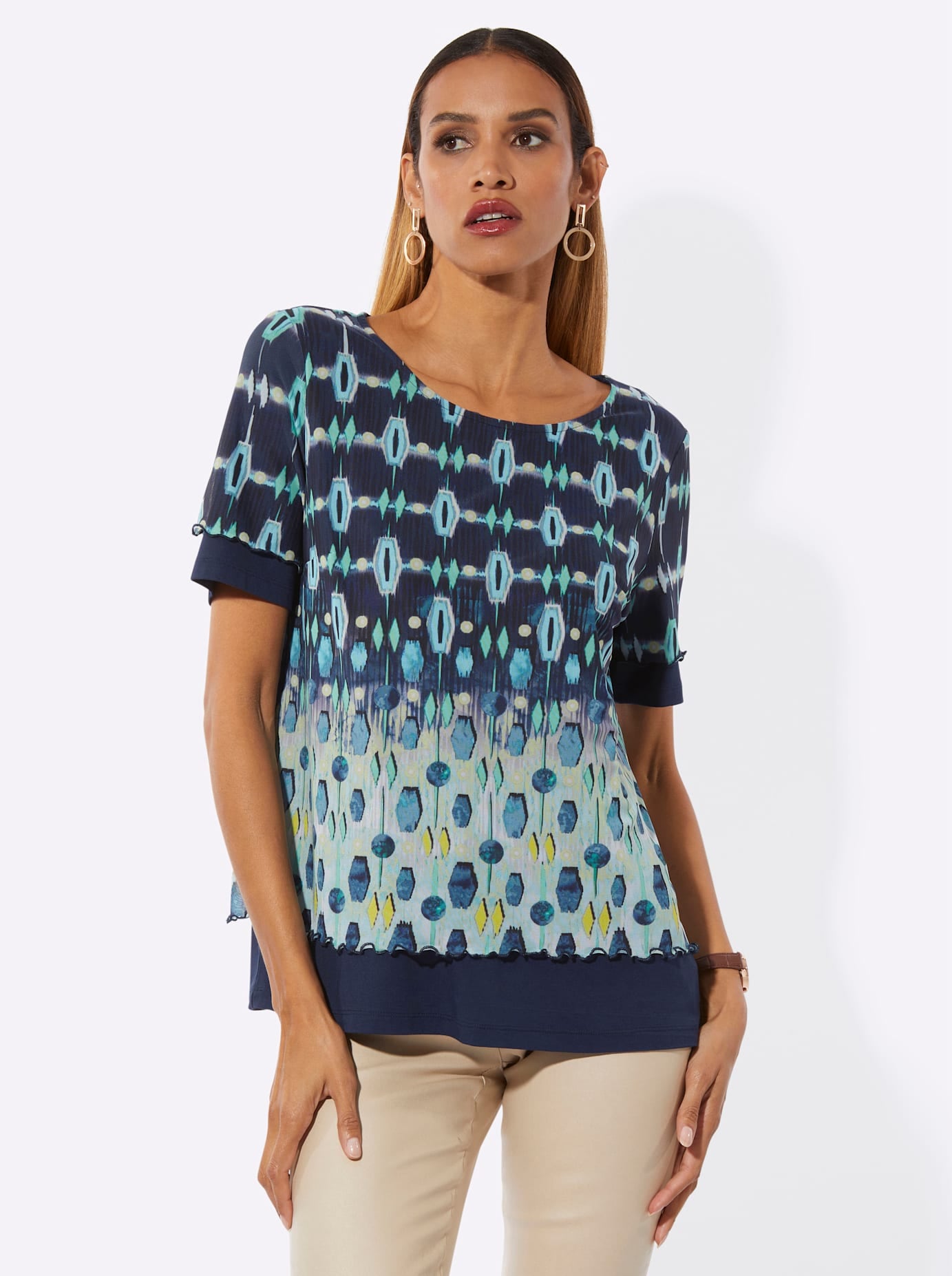 creation L 2-in-1-Shirt »Mesh-Shirt« 1 tlg.