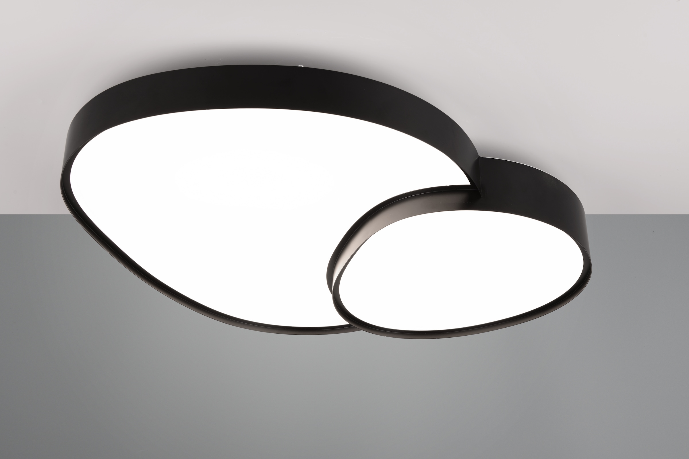 TRIO Leuchten LED Deckenleuchte »RISE, LED Deckenlampe 45W 5300 Lumen warmweiß bis kaltweiß 2700-6500K« LED-Board 1 Stk. warmweiß - kaltweiß Fernbedienung dimmbar Memoryfunktion Nachtlicht CCT Lichtfarbe wählbar