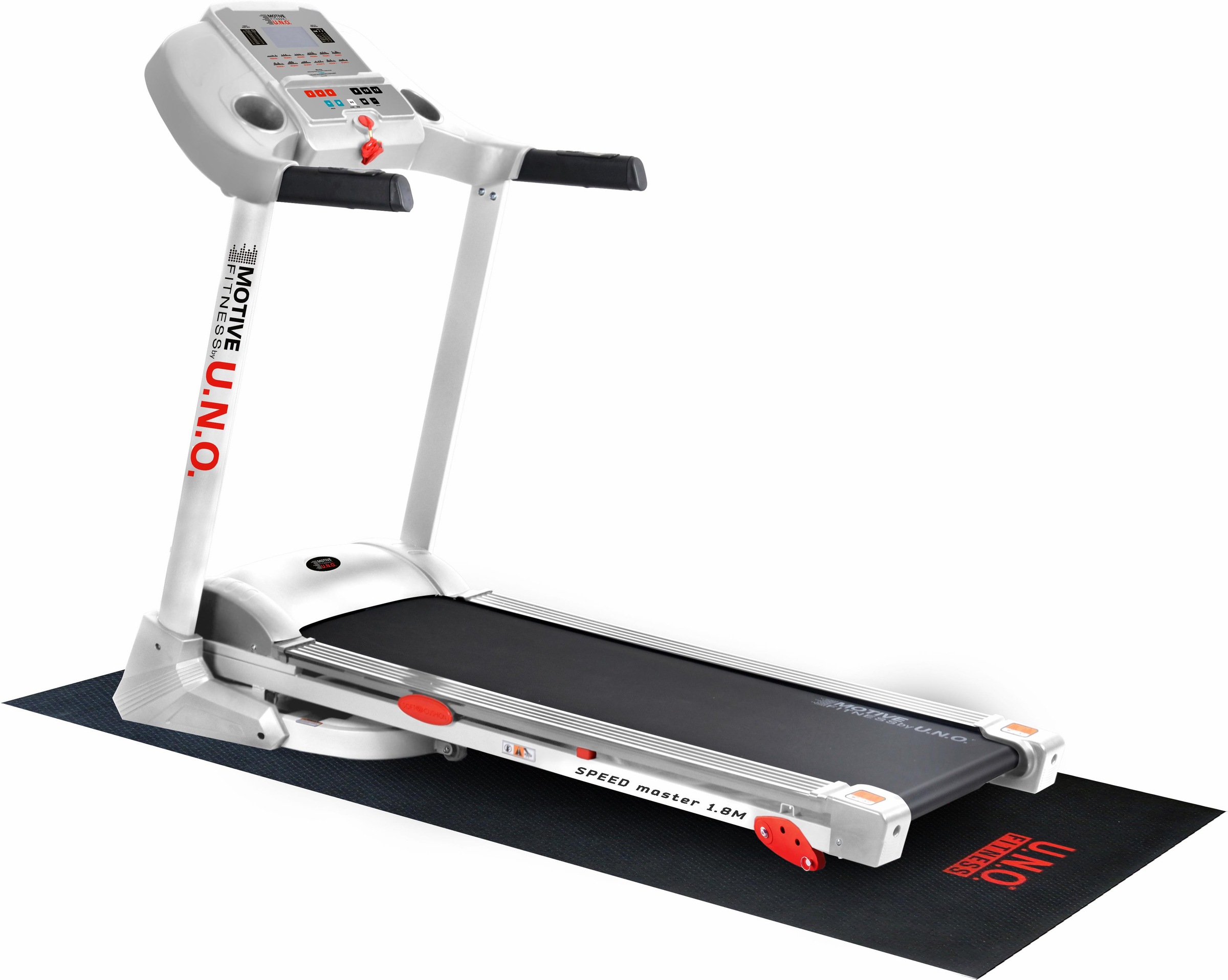 Motive Fitness By U.N.O. Laufband »Speed Master 1.8 M (mit/ohne Unterlegmatte)« bis max. 18 km/h, klappbar in bunt
