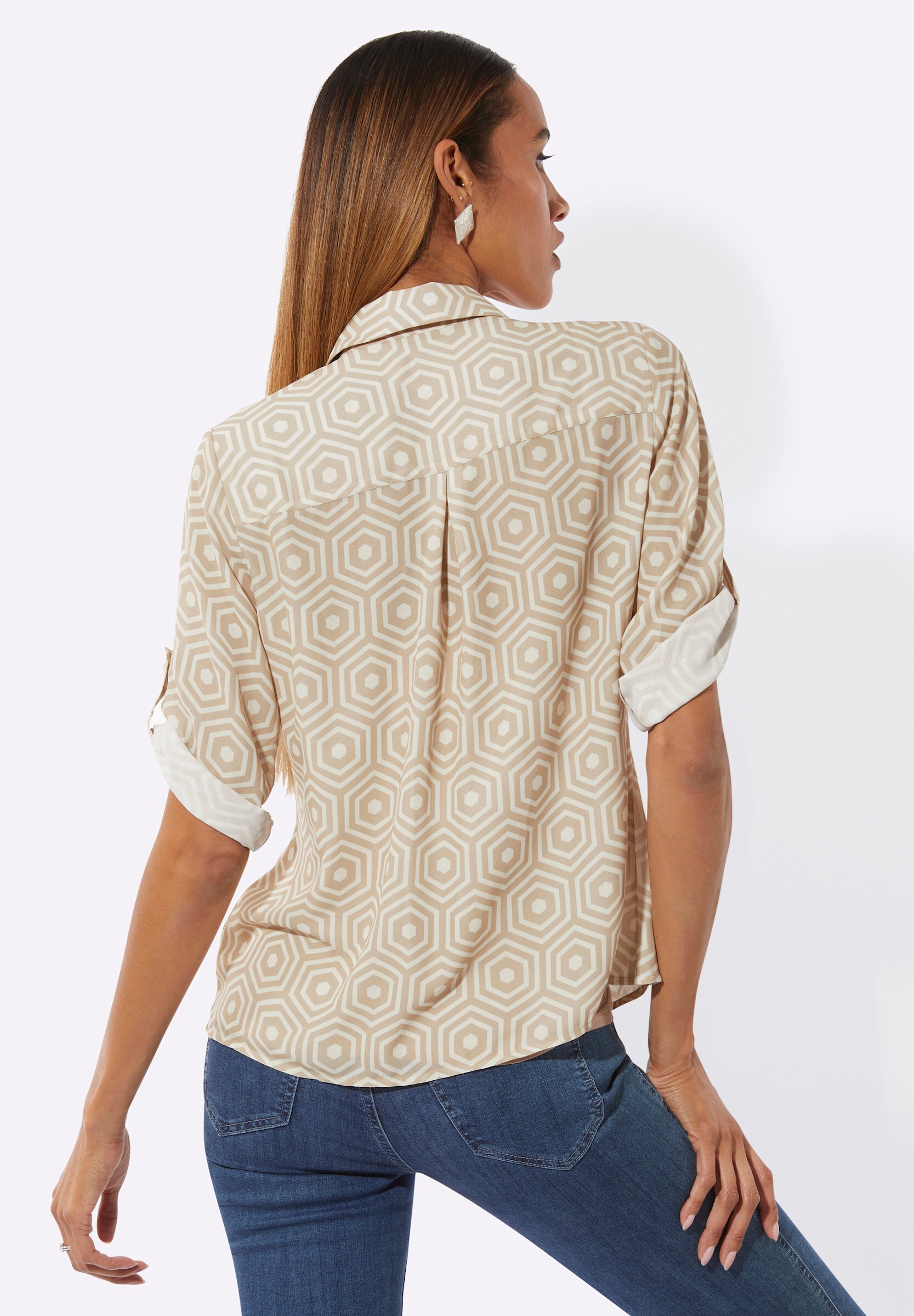 creation L Klassische Bluse »Bluse Hemdbluse in pflegeleichter Qualität«