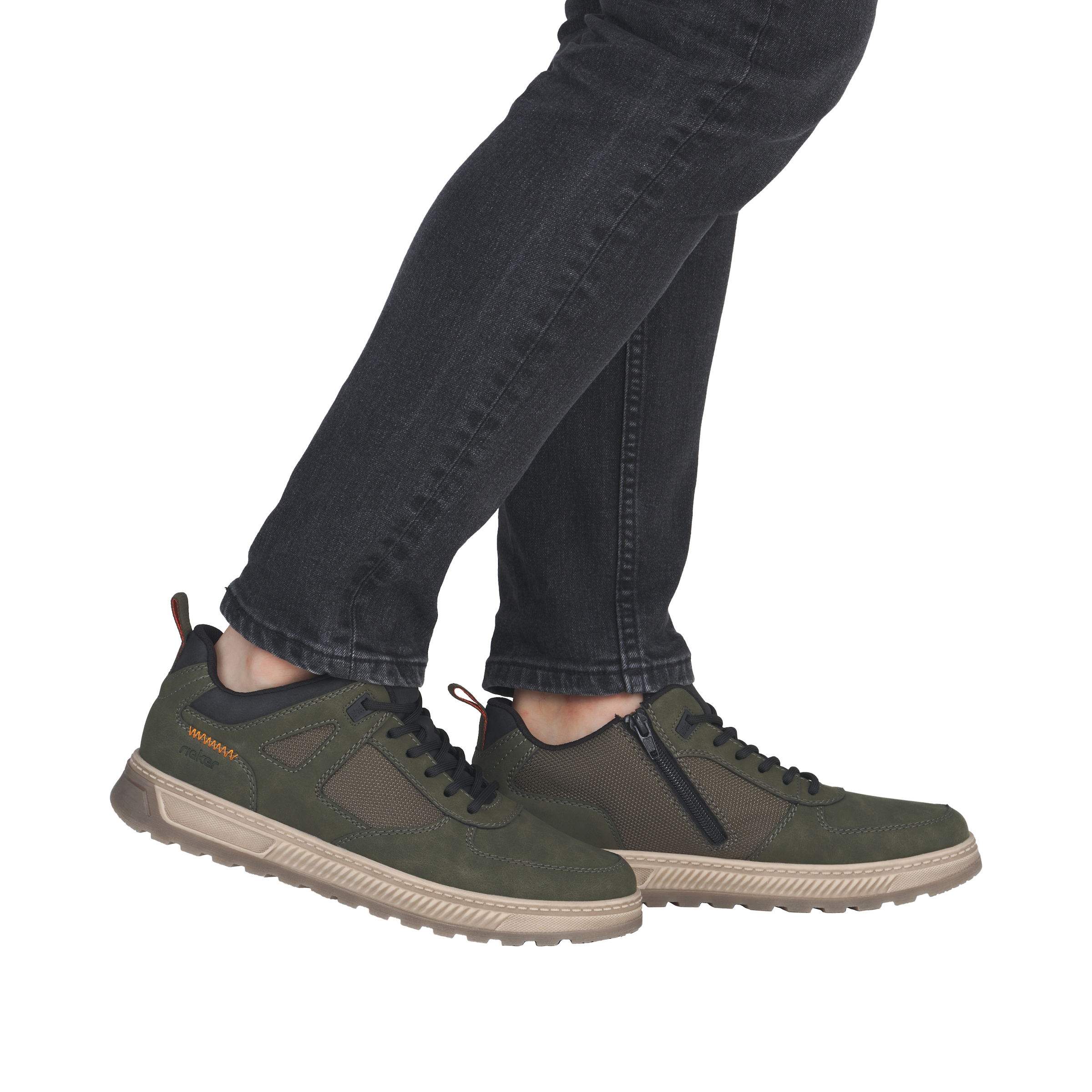 Rieker Sneaker  Schnürschuh, Halbschuh, Outdoorschuh mit gepolstertem Schaftrand