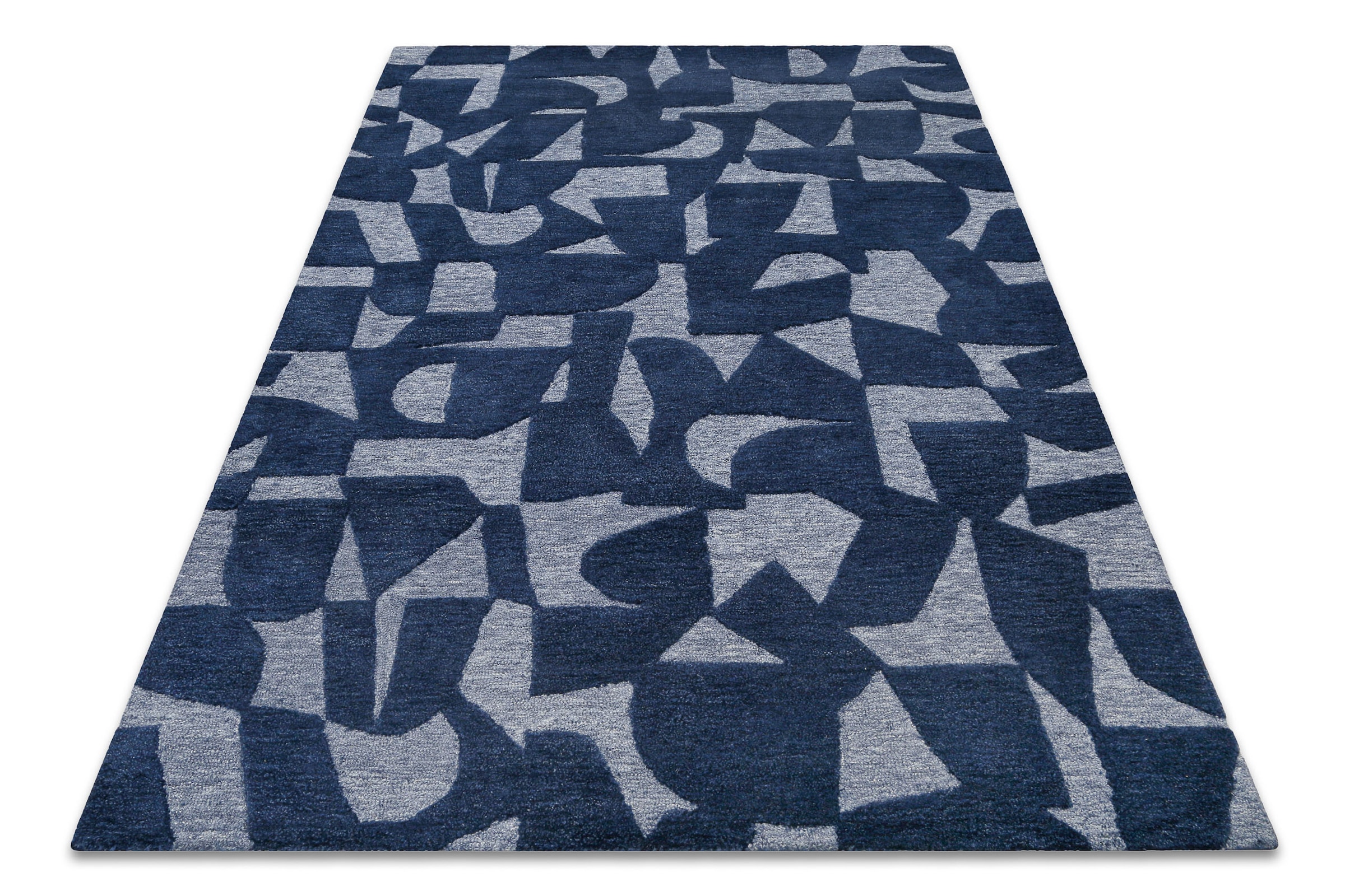 Wecon home Teppich »Ocean State« rechteckig 10 mm Höhe handgefertigt, gemustert, pflegeleicht, Wolle, Wohnzimmer, Esszimmer